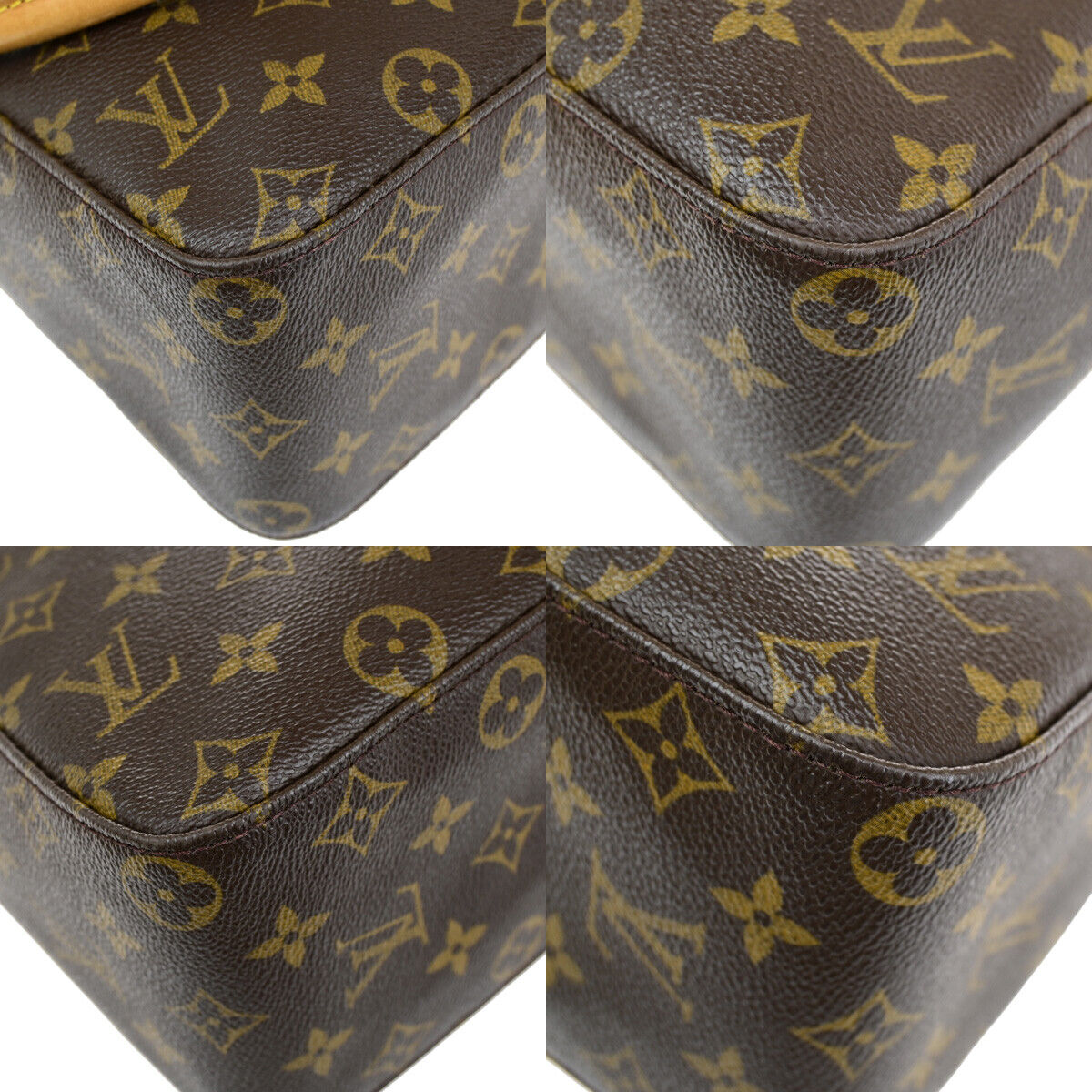 Louis Vuitton Looping GM Brown Canvas Shoulder Bag