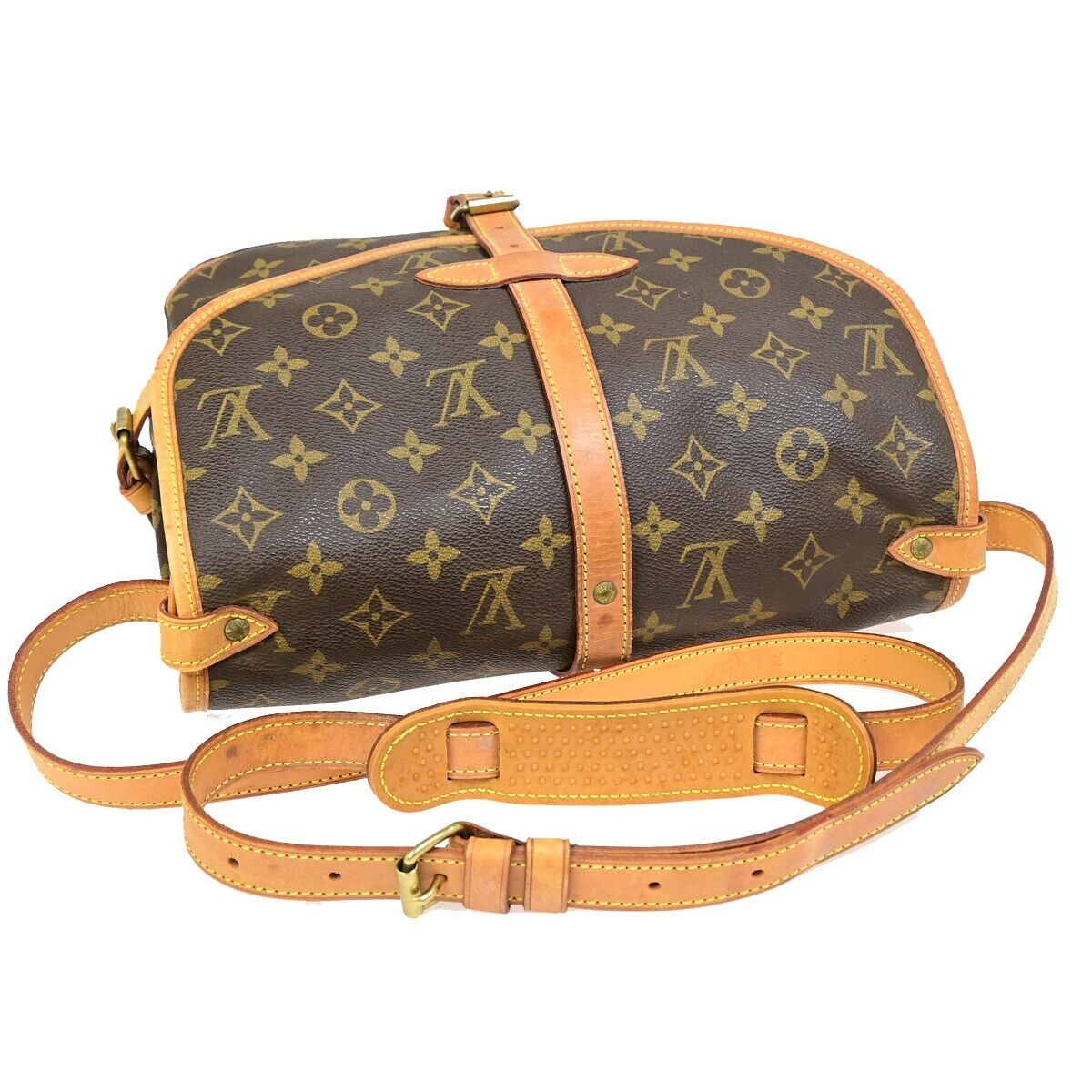 Louis Vuitton Saumur 30 Brown Canvas Shoulder Bag