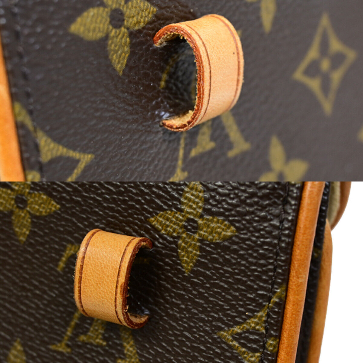 Louis Vuitton Pochette florentine Brown Canvas Clutch Bag