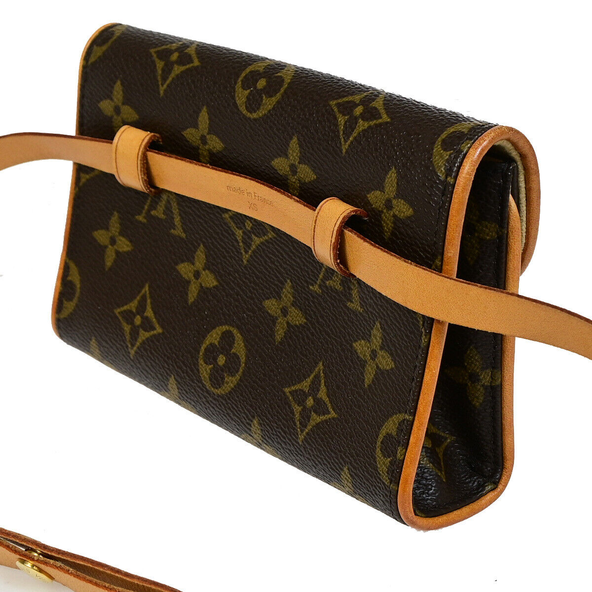 Louis Vuitton Pochette florentine Brown Canvas Clutch Bag