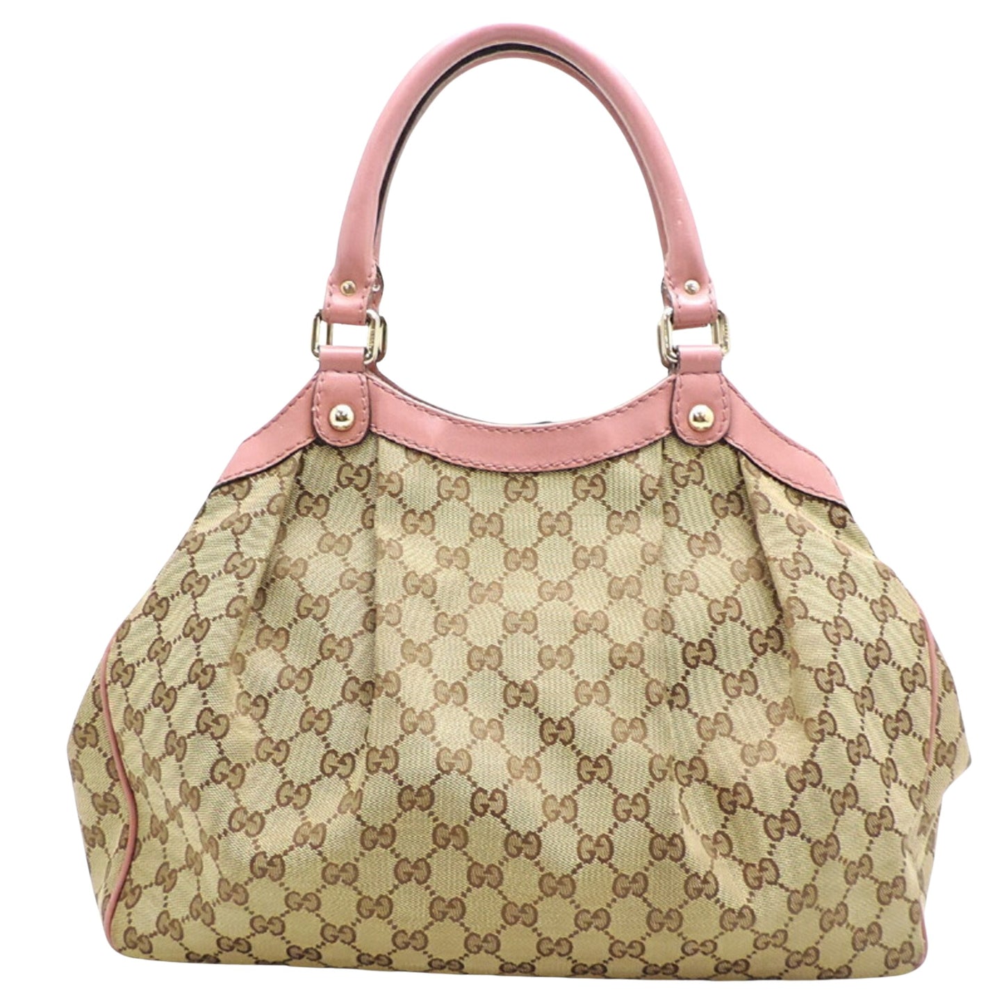 Gucci Sukey Beige Canvas Tote Bag