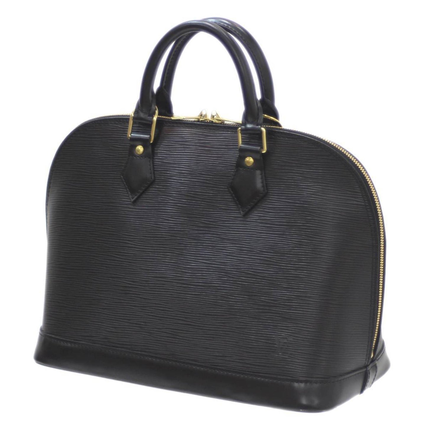 Louis Vuitton Alma Black Leather Hand Bag