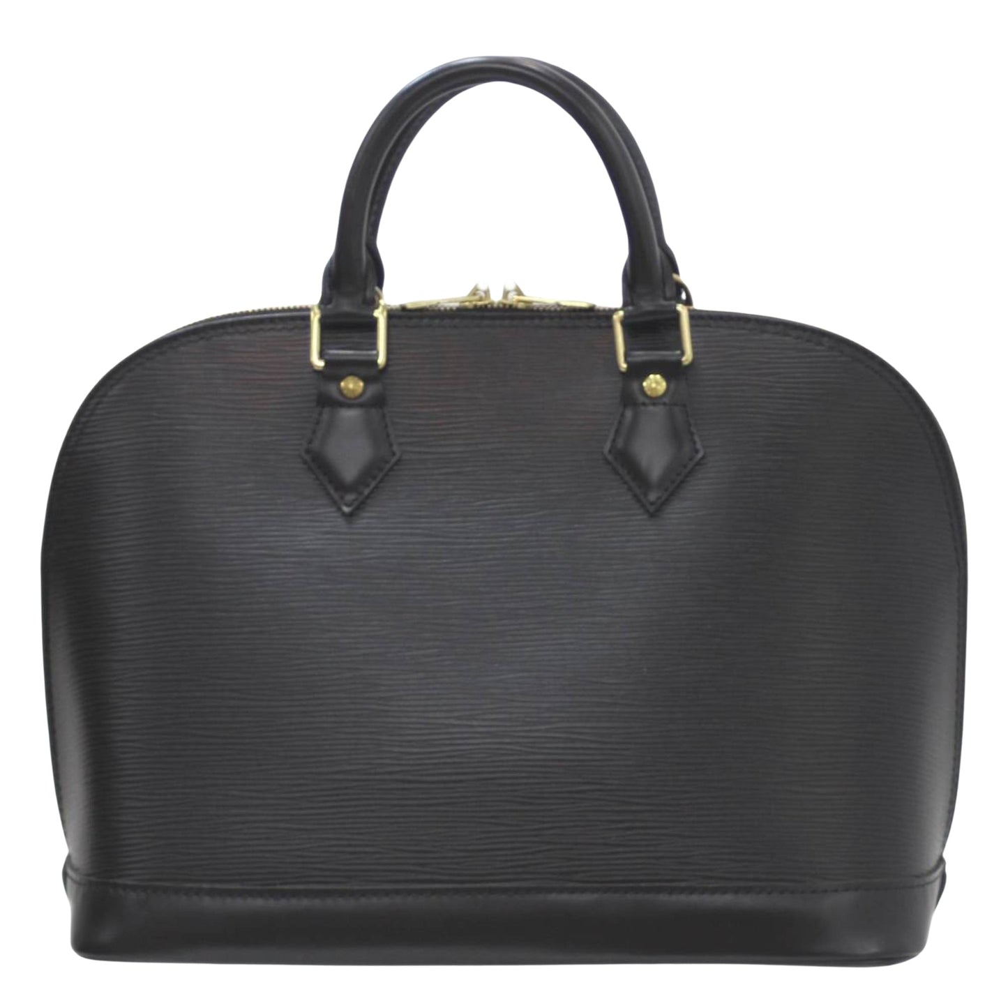 Louis Vuitton Alma Black Leather Hand Bag