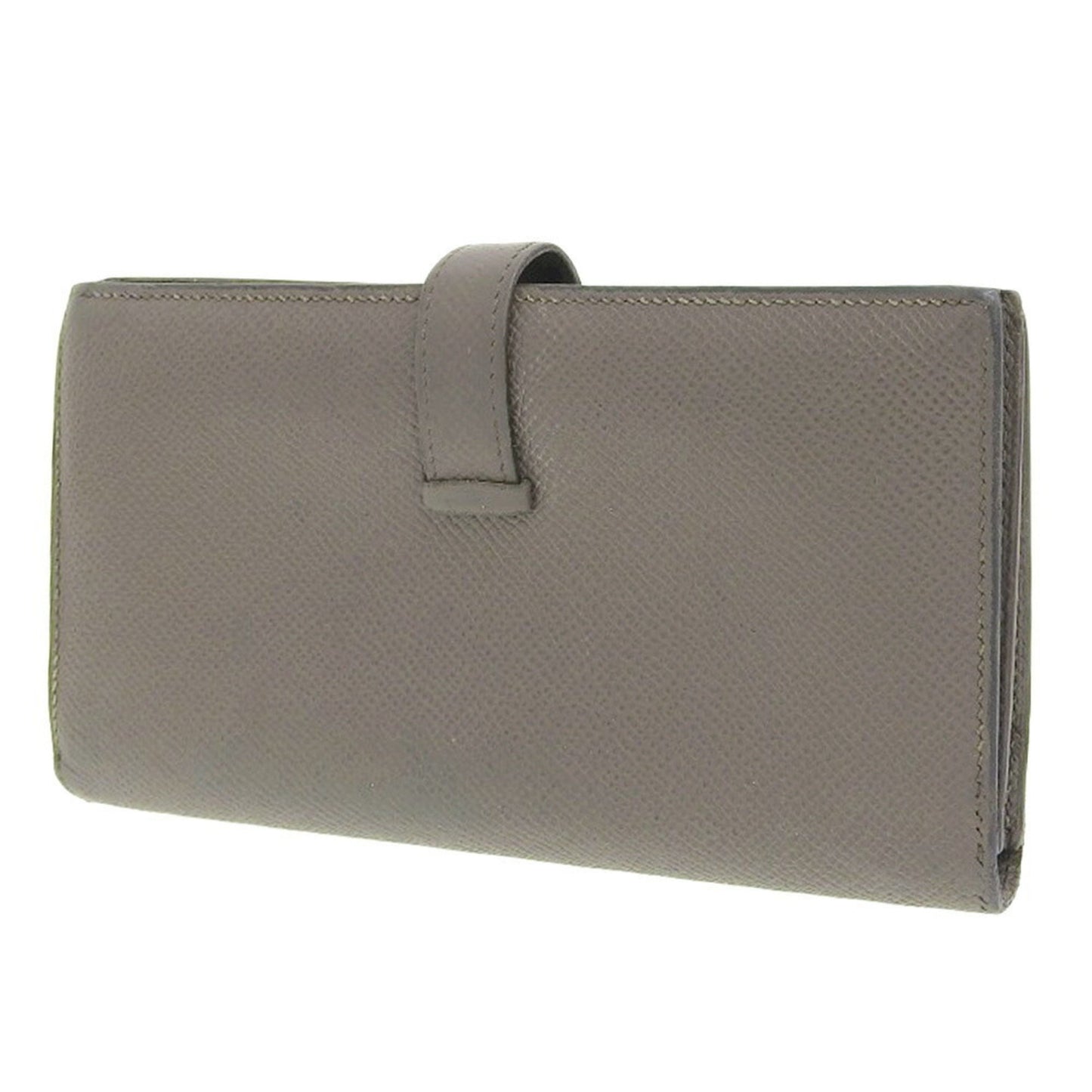 Hermès Béarn Grey Leather Wallet Accessories