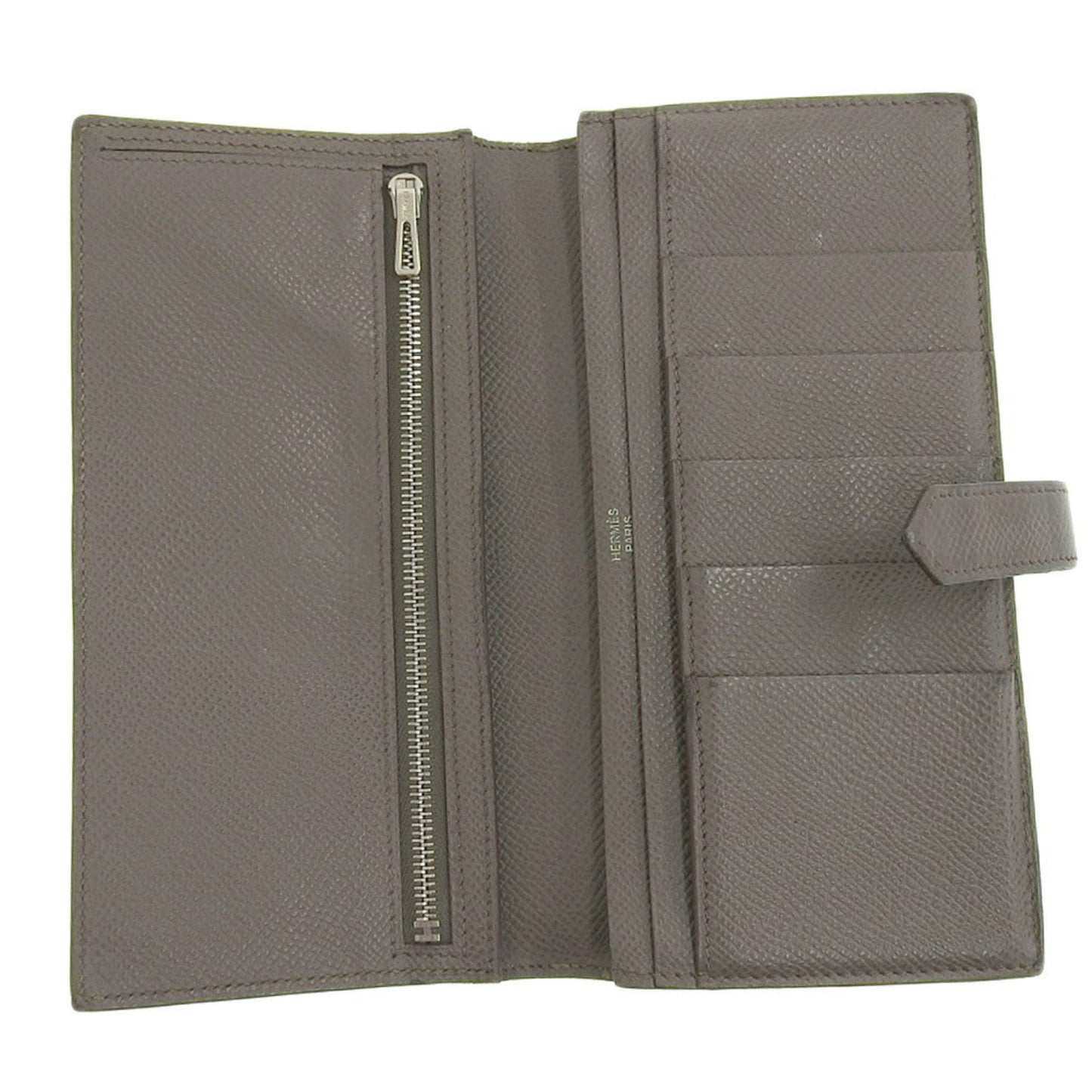 Hermès Béarn Grey Leather Wallet Accessories