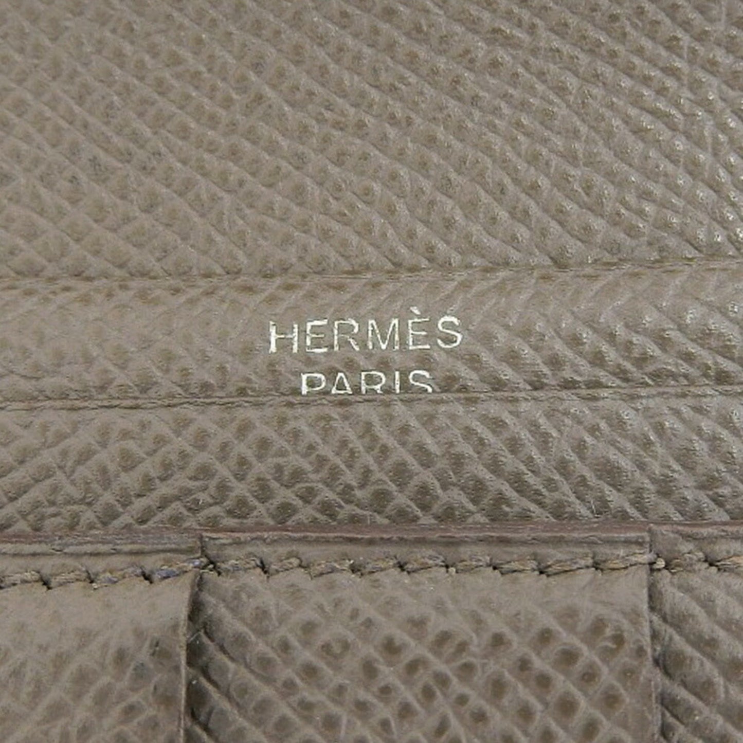 Hermès Béarn Grey Leather Wallet Accessories