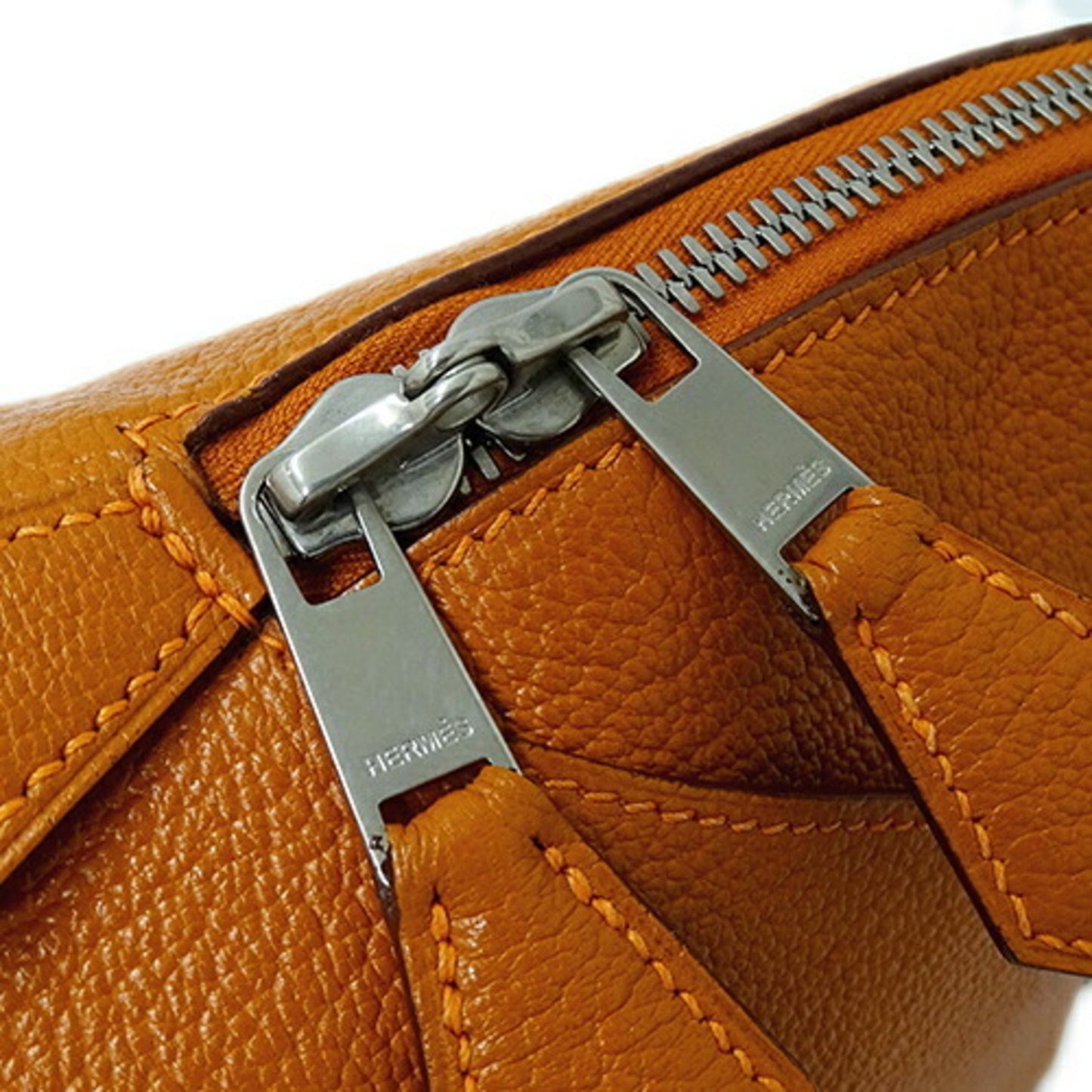 Hermès Bolide Camel Leather Hand Bag