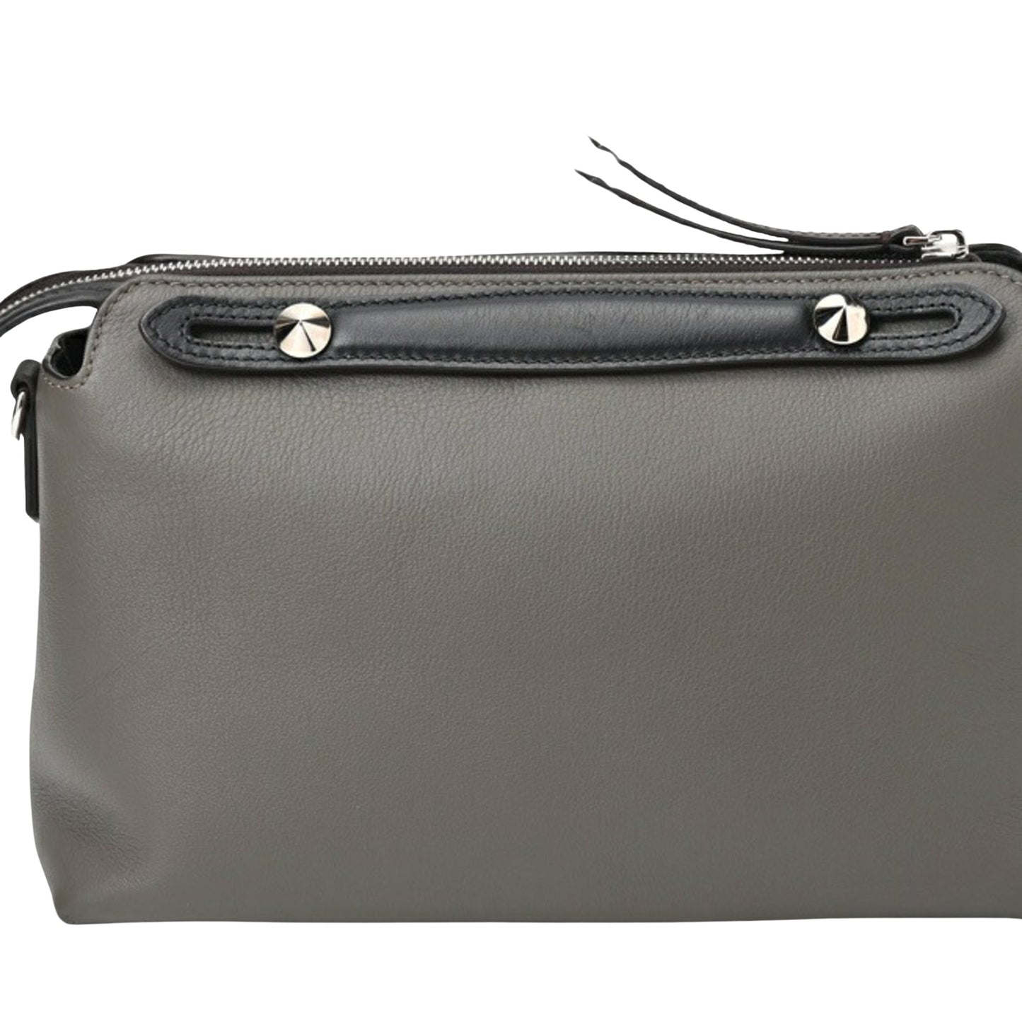 Fendi By the way Medium Grey Leather Shoulder Bag