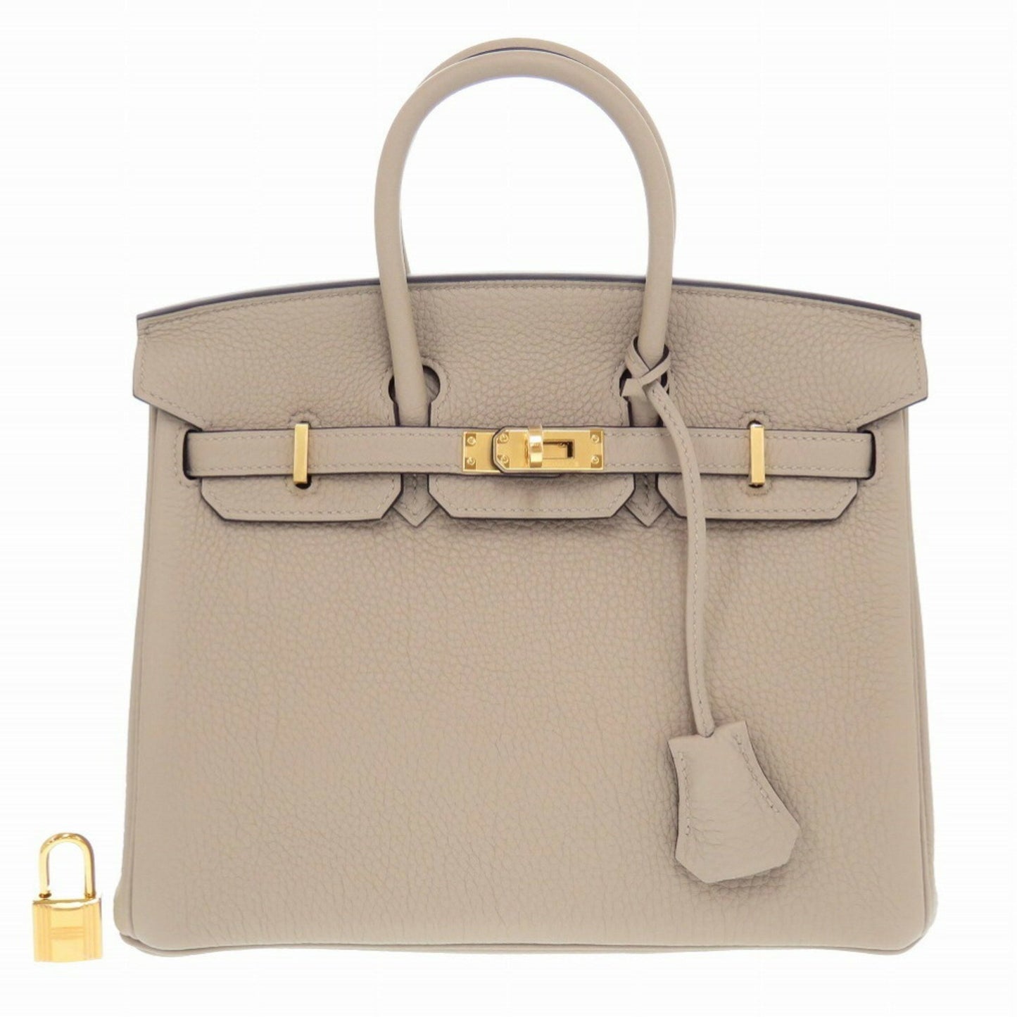 Hermès Birkin 25 Grey Leather Hand Bag