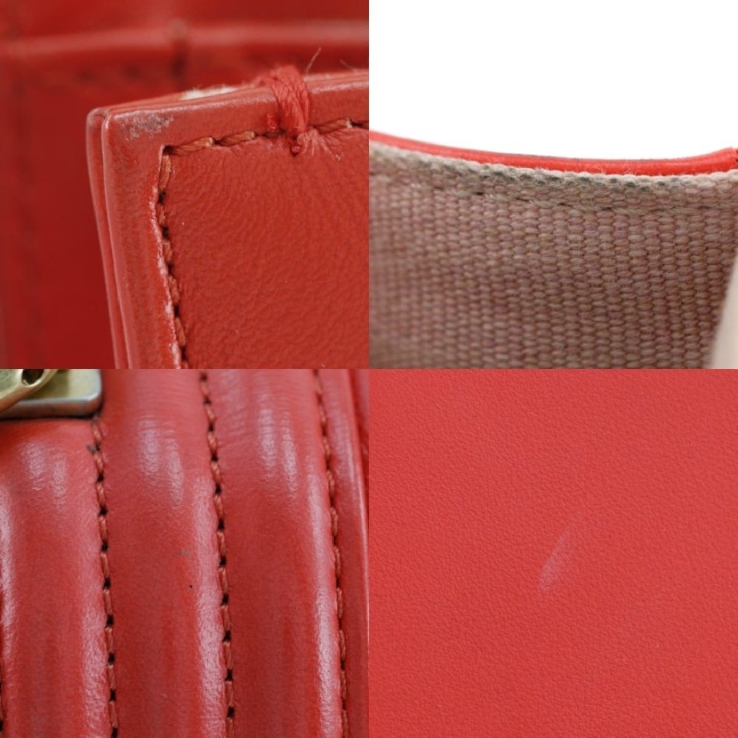 Chanel Boy Red Leather Shoulder Bag