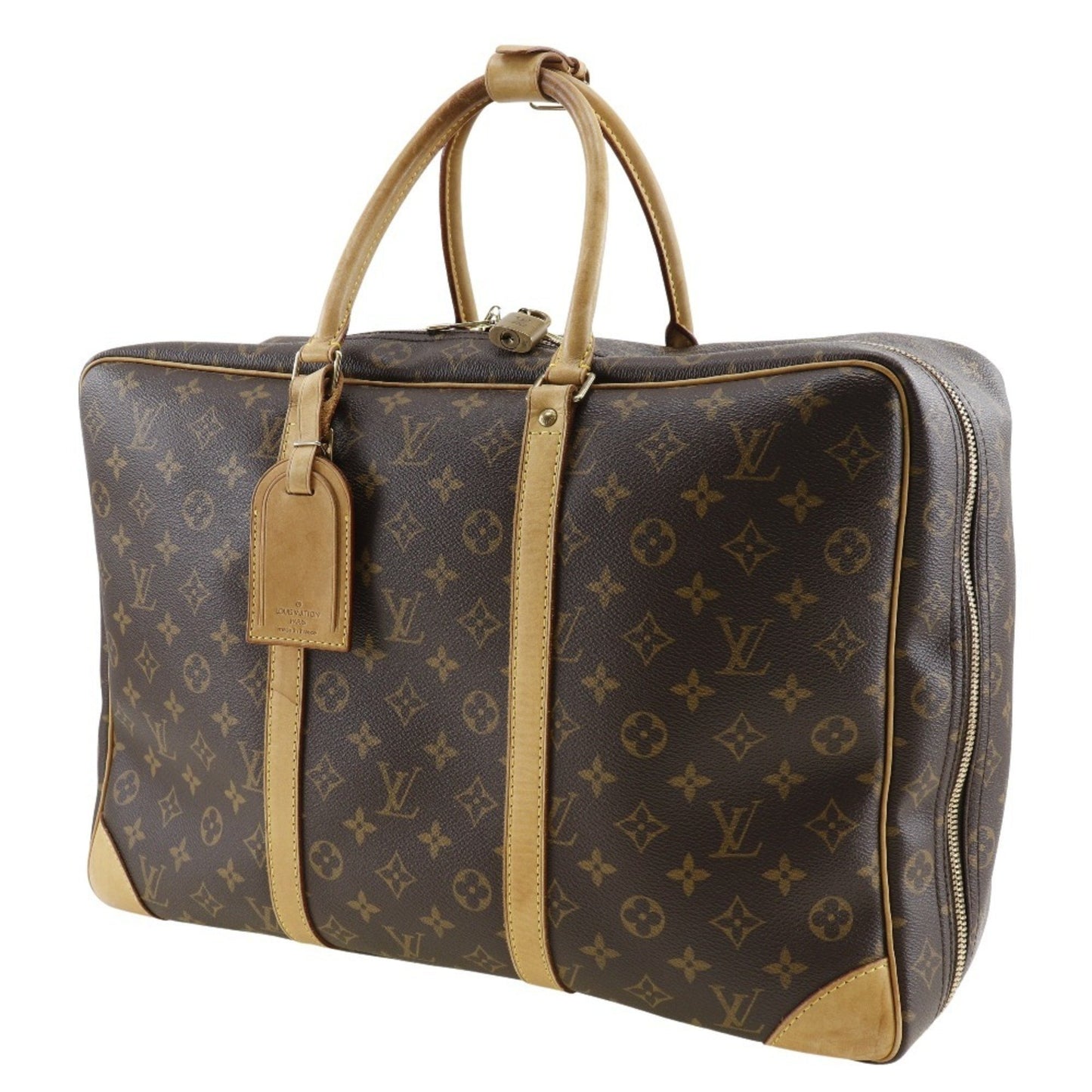 Louis Vuitton Sirius Brown Canvas Travel Bag