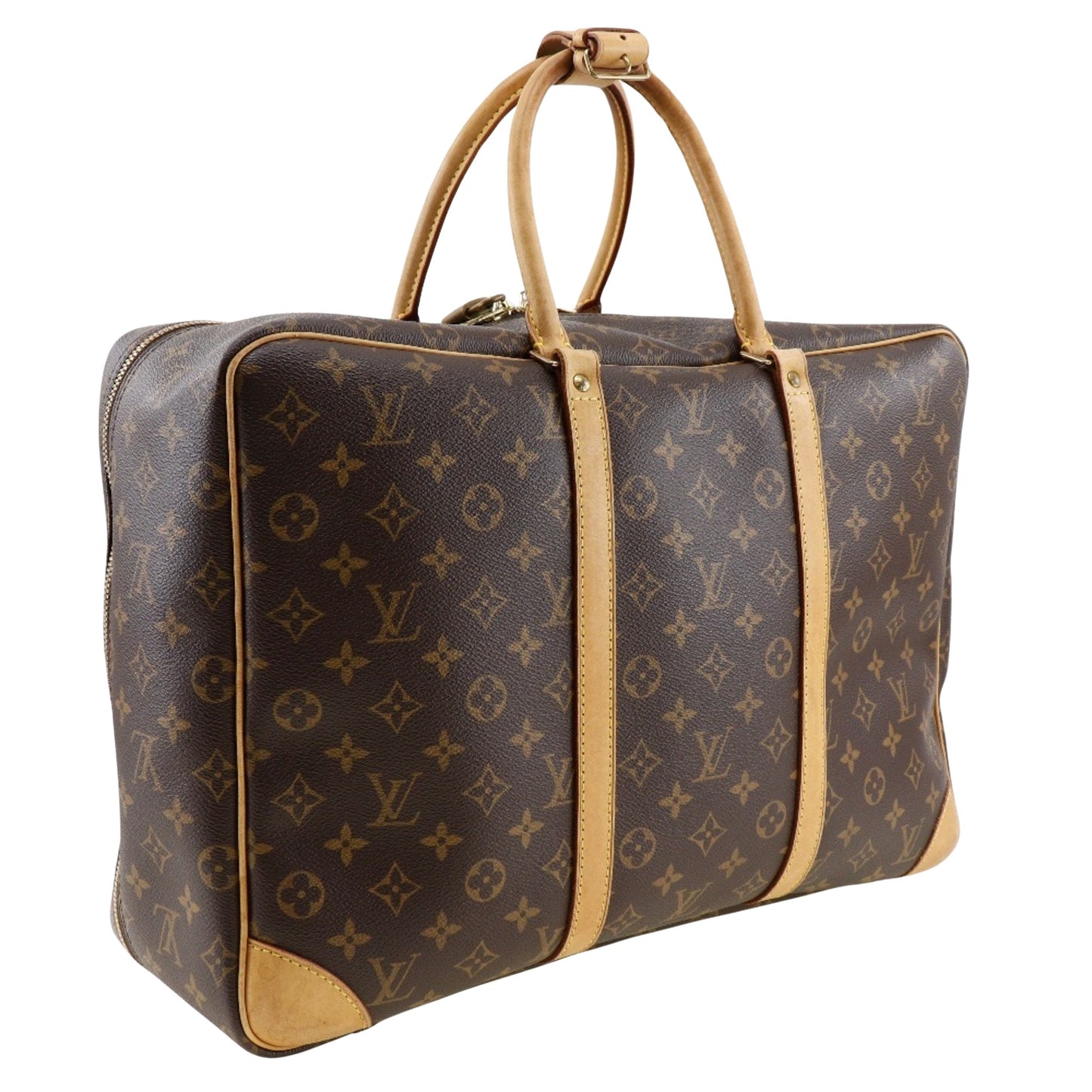 Louis Vuitton Sirius Brown Canvas Travel Bag