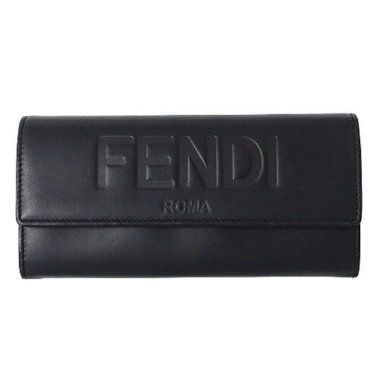 Fendi Black Leather Wallet Accessories