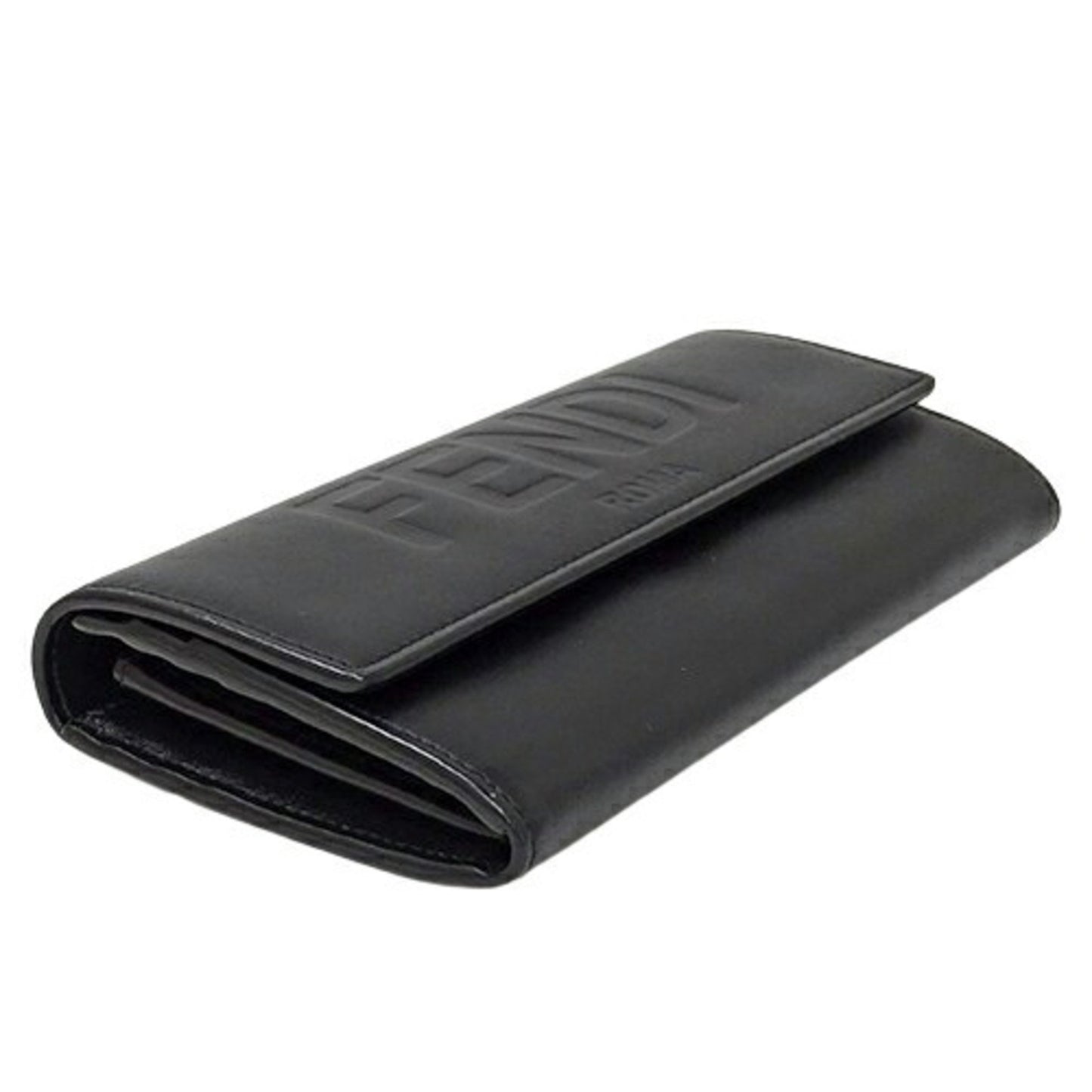 Fendi Black Leather Wallet Accessories