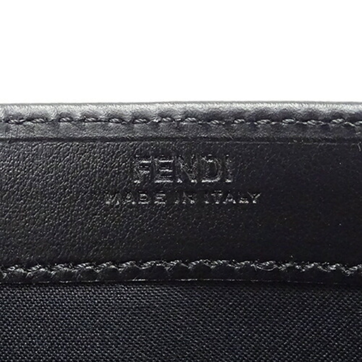 Fendi Black Leather Wallet Accessories