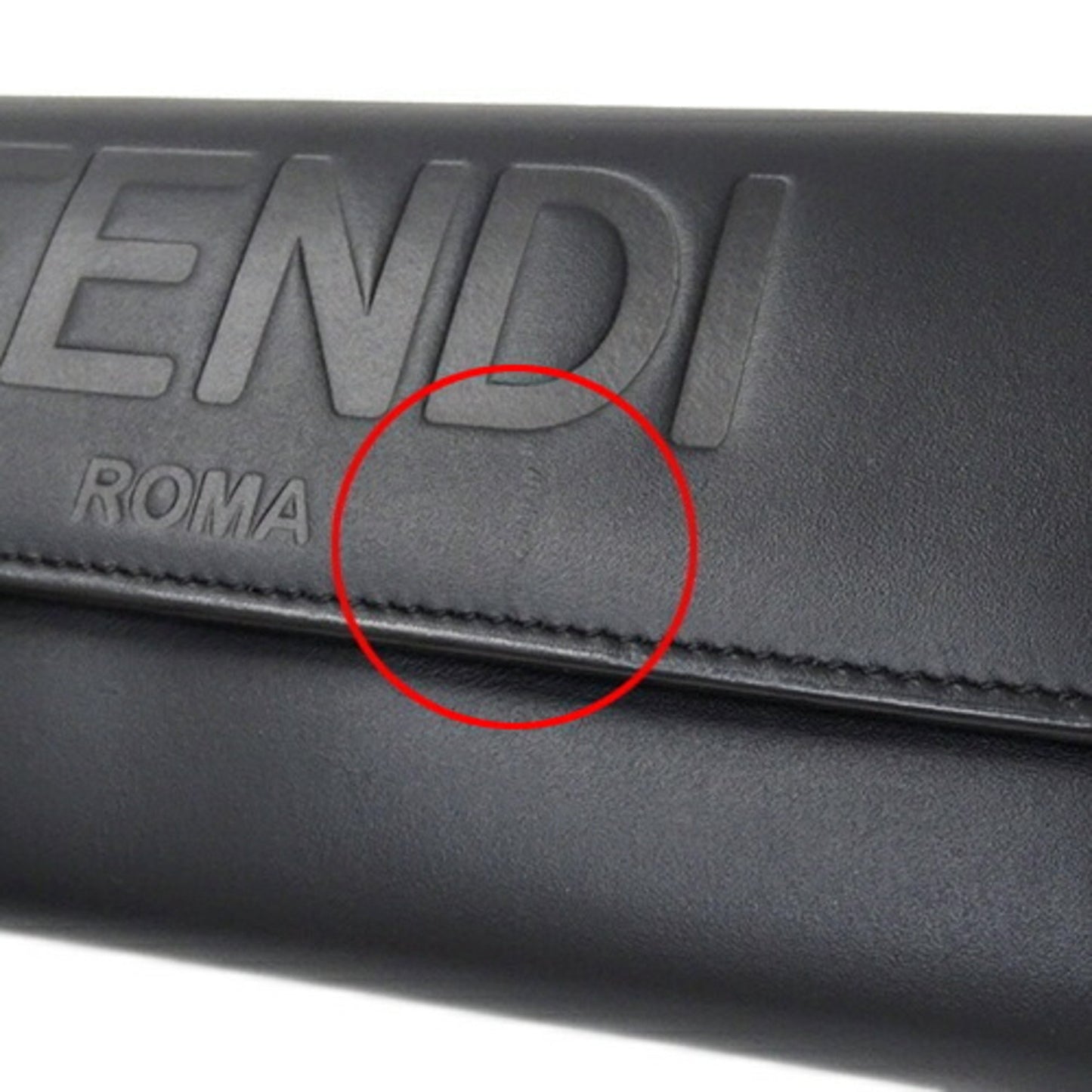 Fendi Black Leather Wallet Accessories