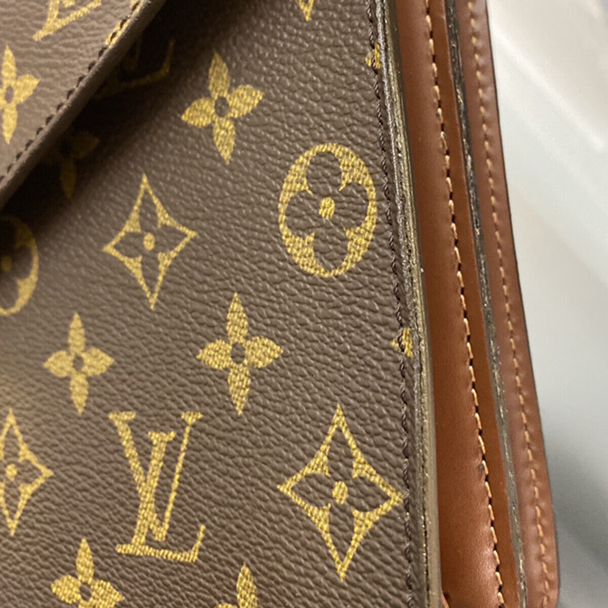 Louis Vuitton Concorde Brown Canvas Hand Bag