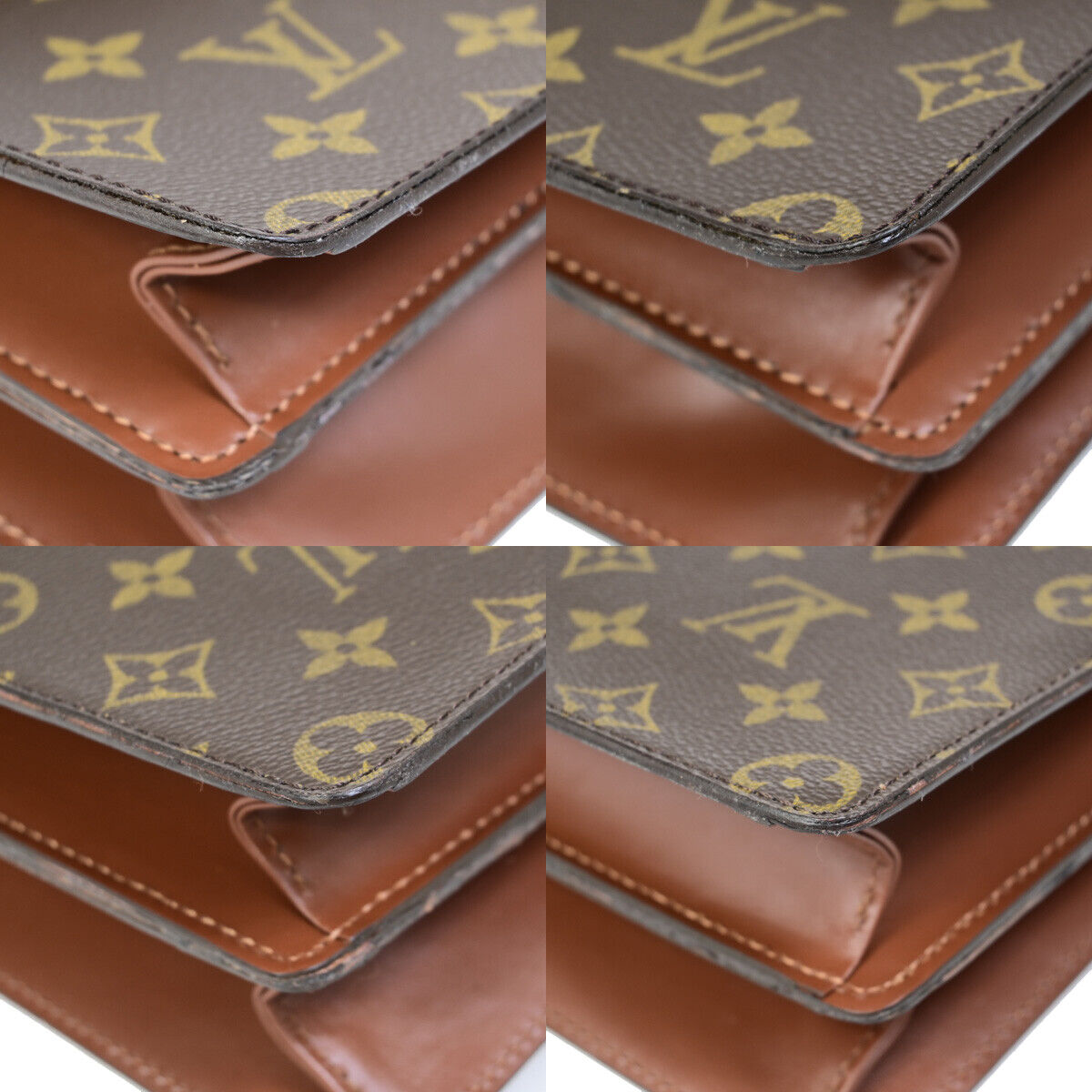 Louis Vuitton Concorde Brown Canvas Hand Bag