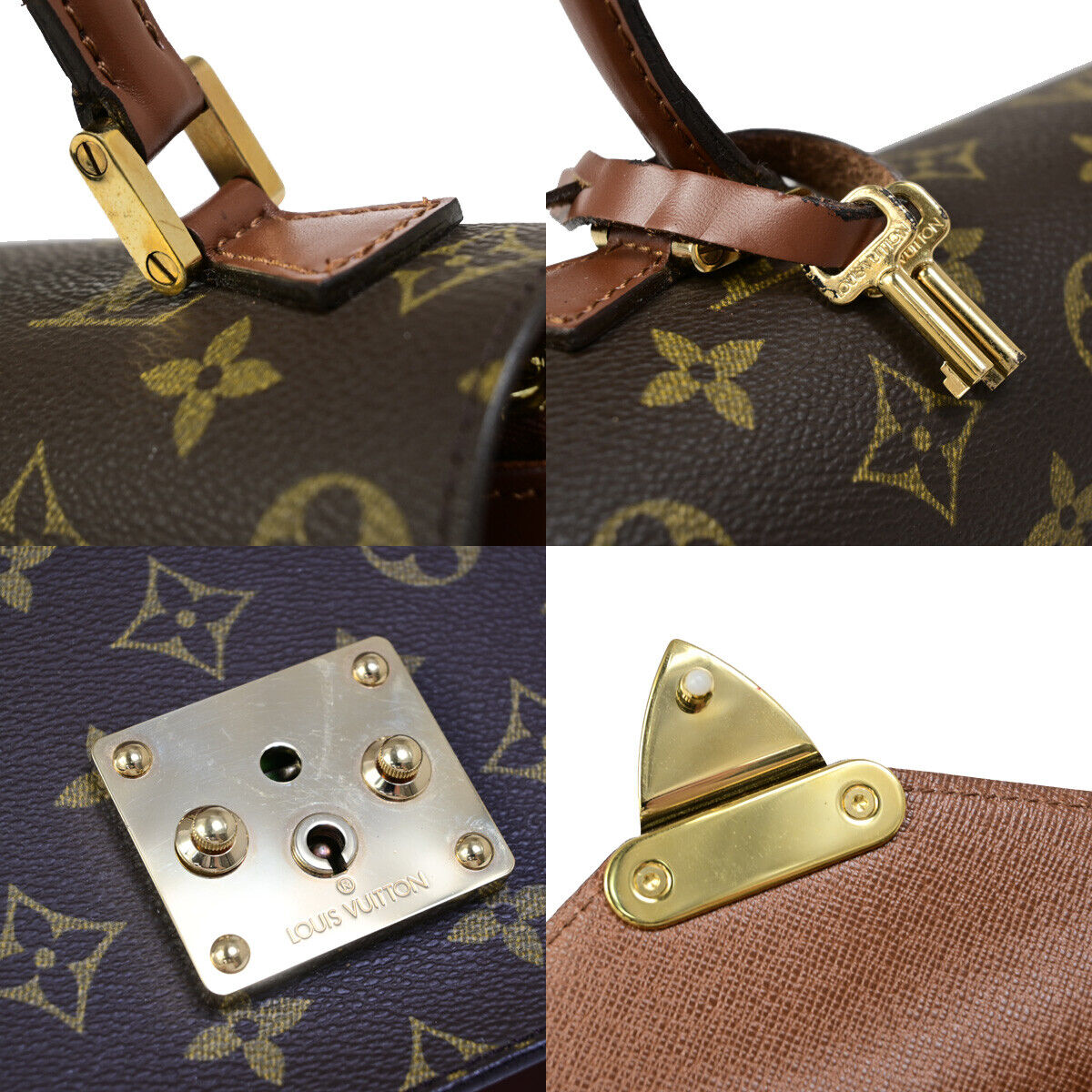 Louis Vuitton Concorde Brown Canvas Hand Bag