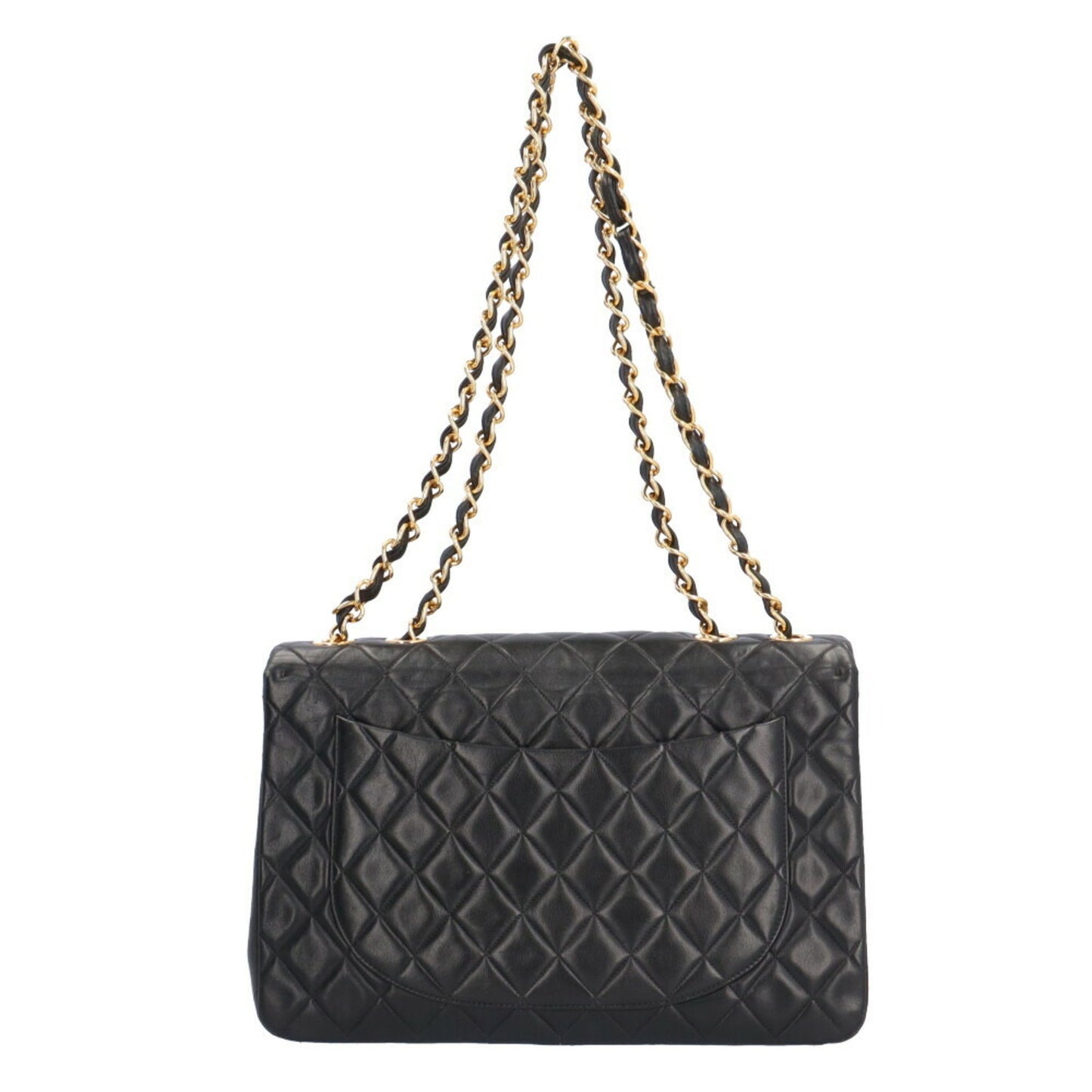 Chanel Jumbo Black Leather Shoulder Bag