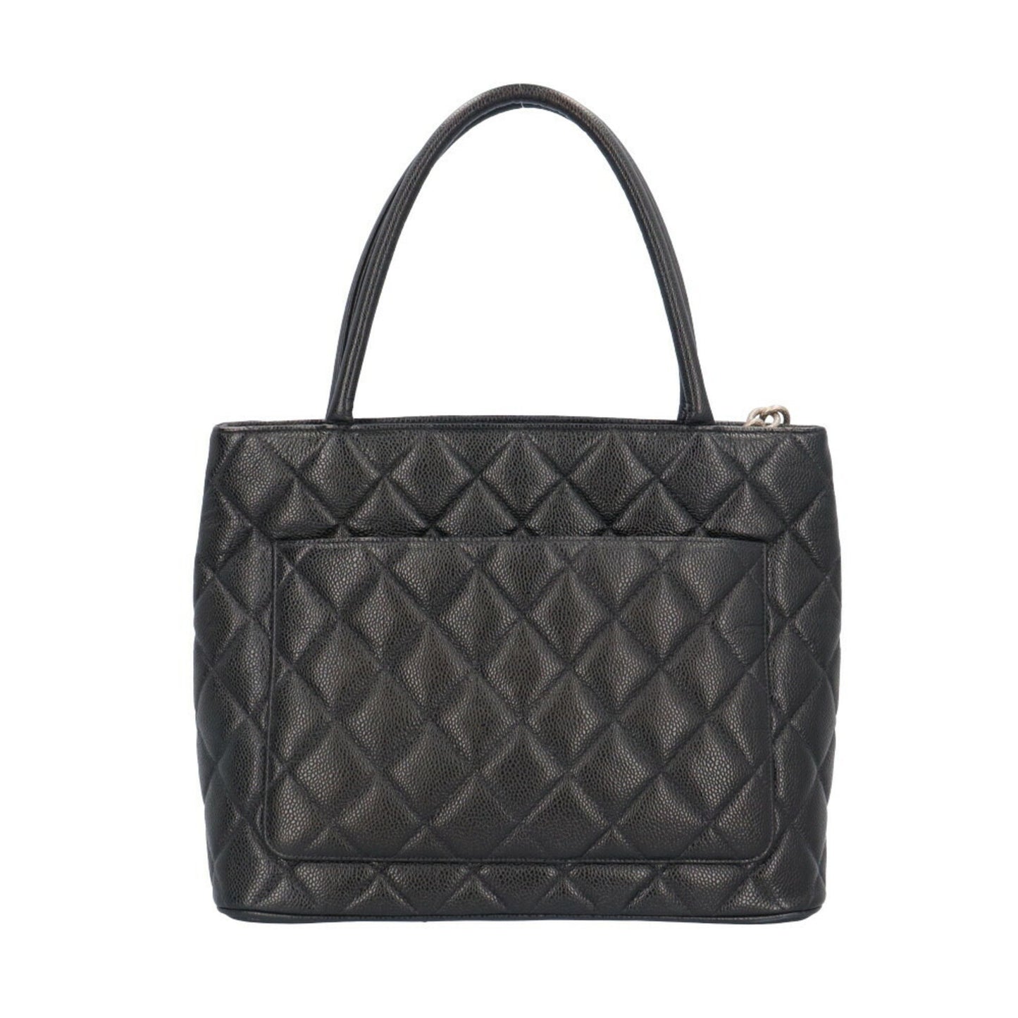 Chanel Medaillon Black Leather Tote Bag