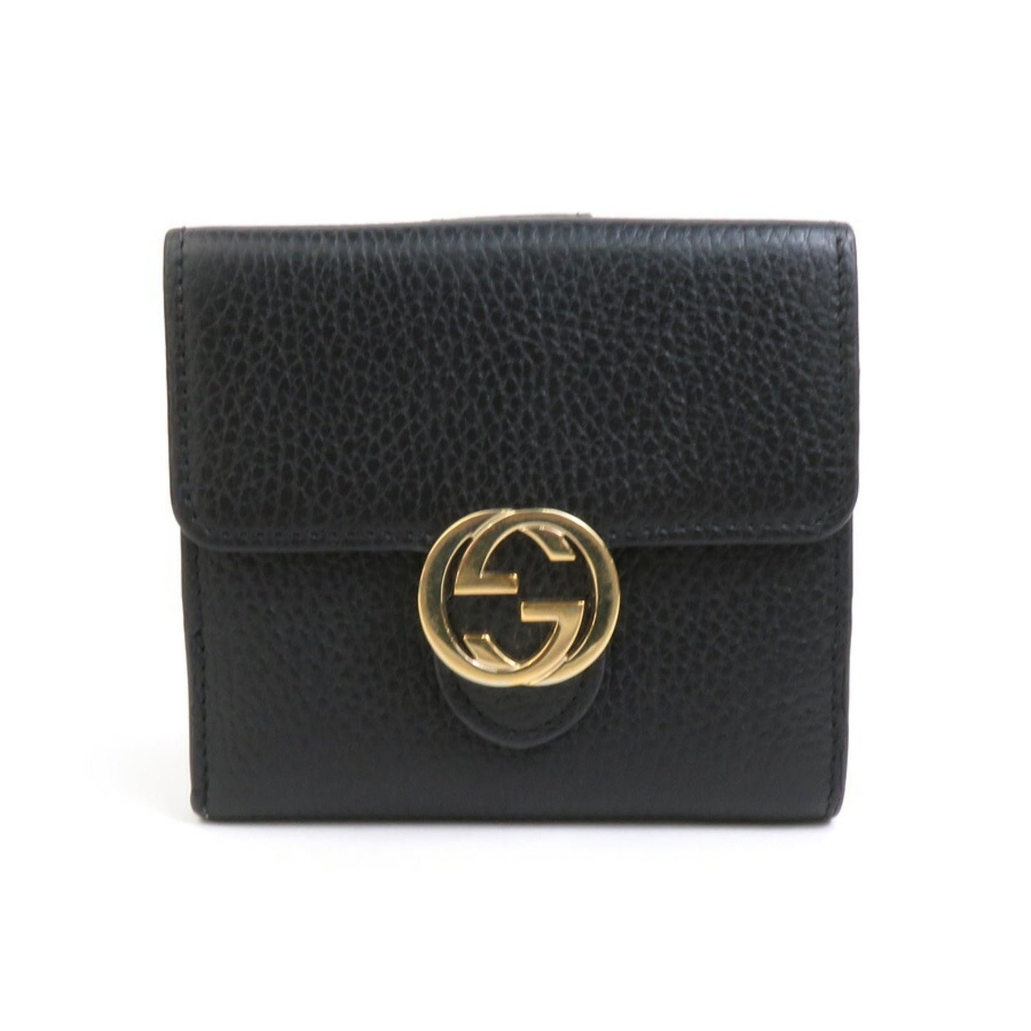 Gucci Interlocking G Black Leather Wallet Accessories