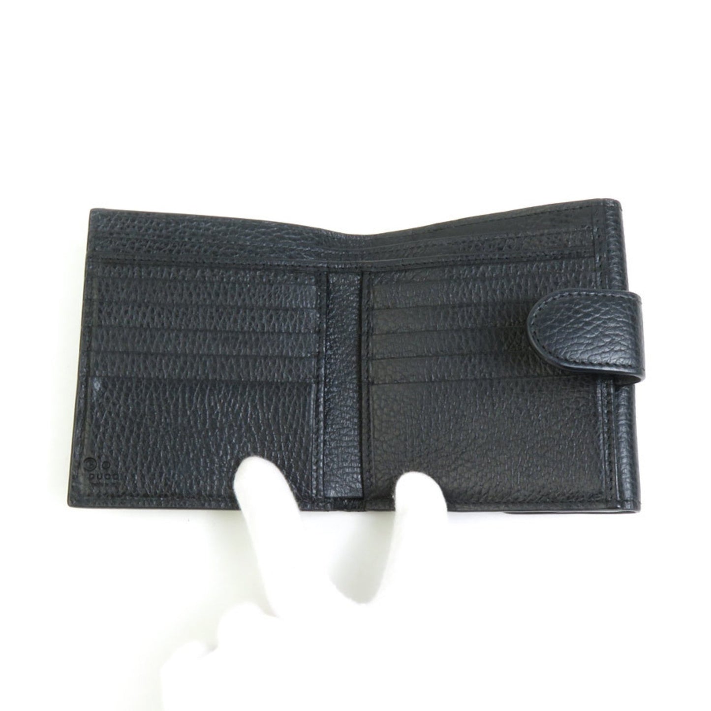 Gucci Interlocking G Black Leather Wallet Accessories