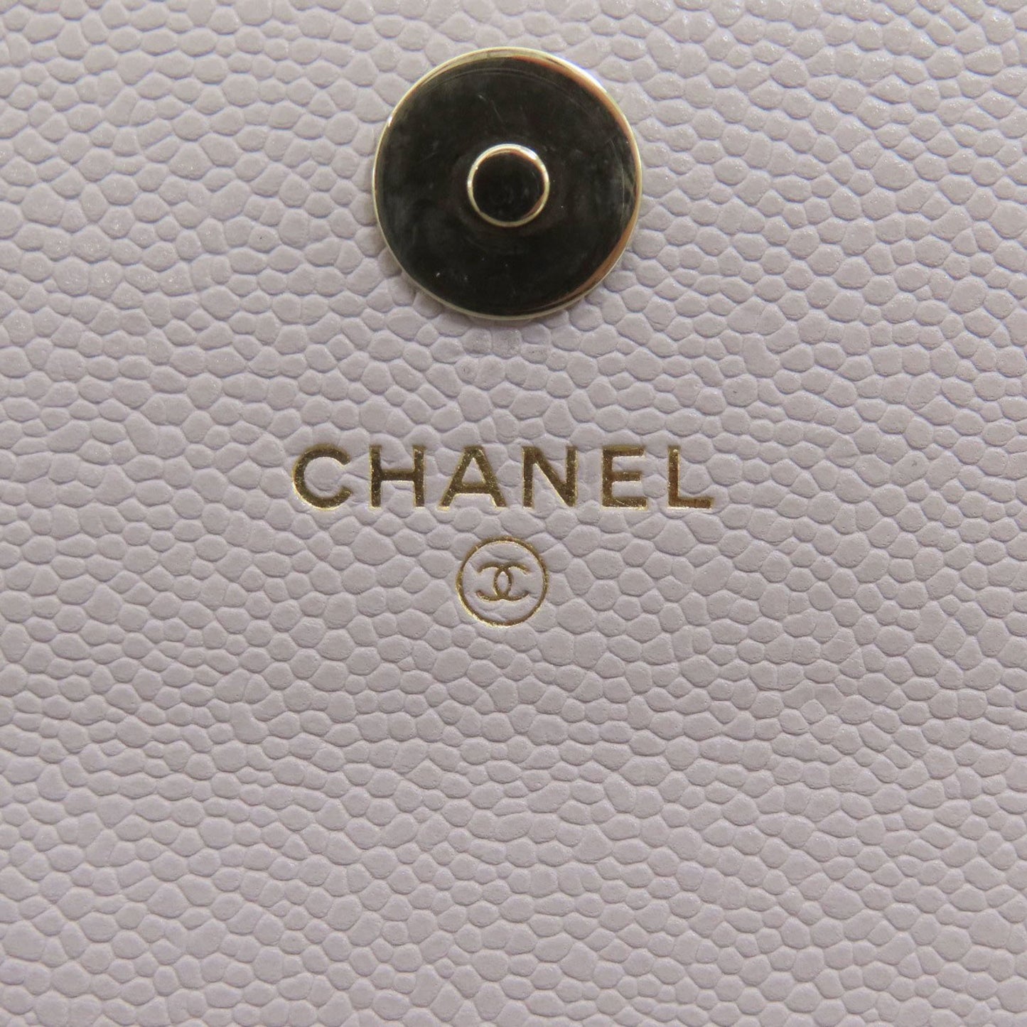 Chanel Business Affinity Grey Leather Wallet Accessories