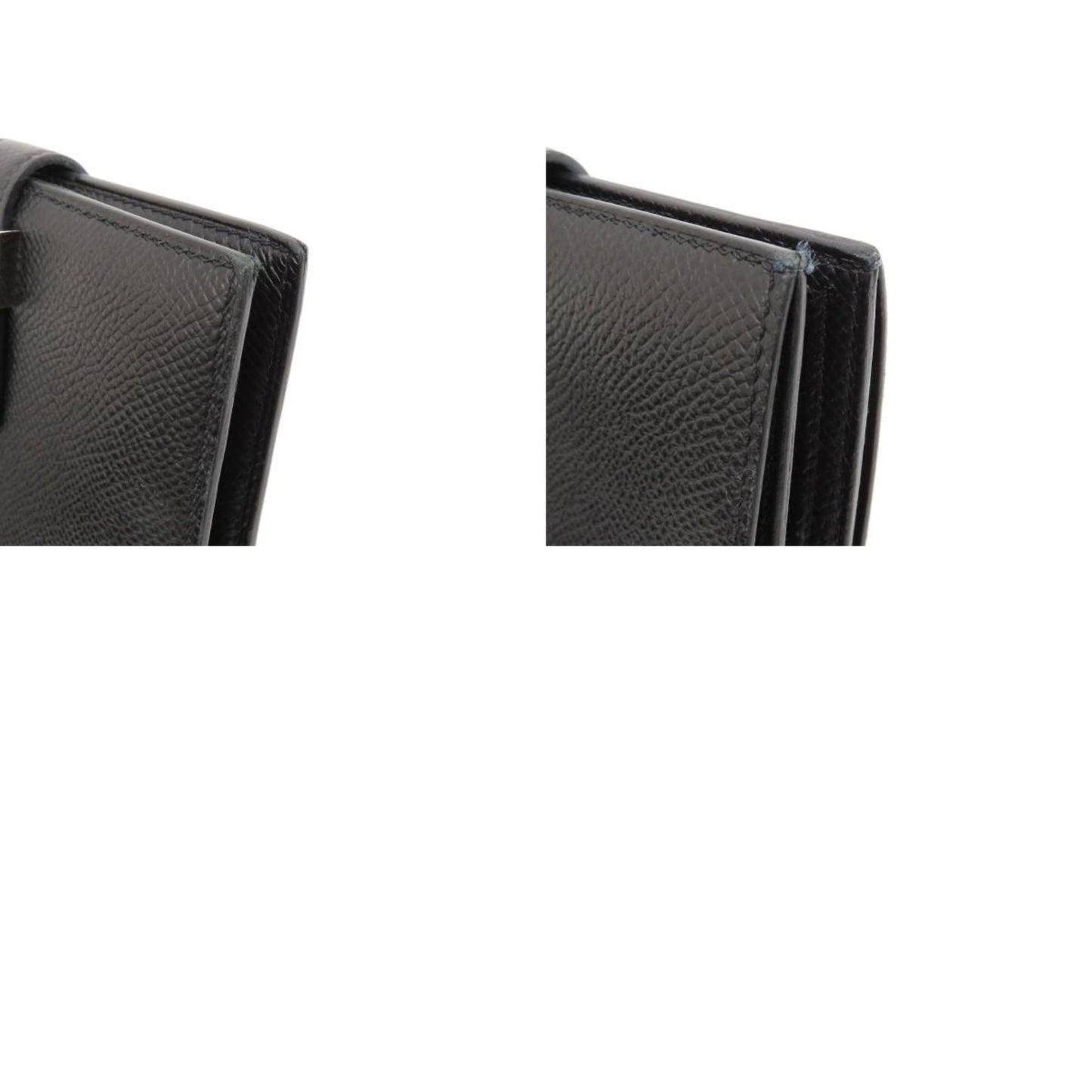 Hermès Béarn Black Leather Wallet Accessories