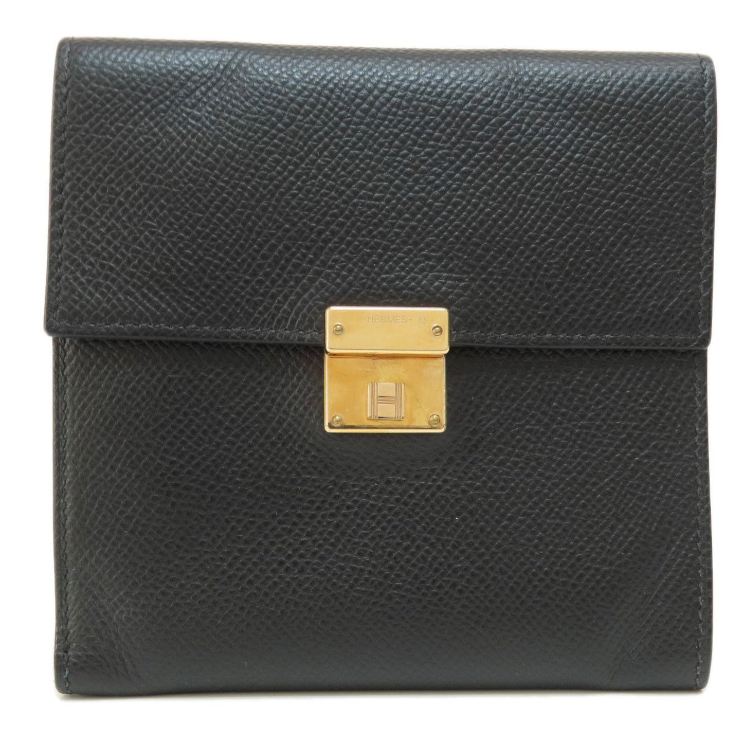 Hermès Clic 12 Black Leather Wallet Accessories