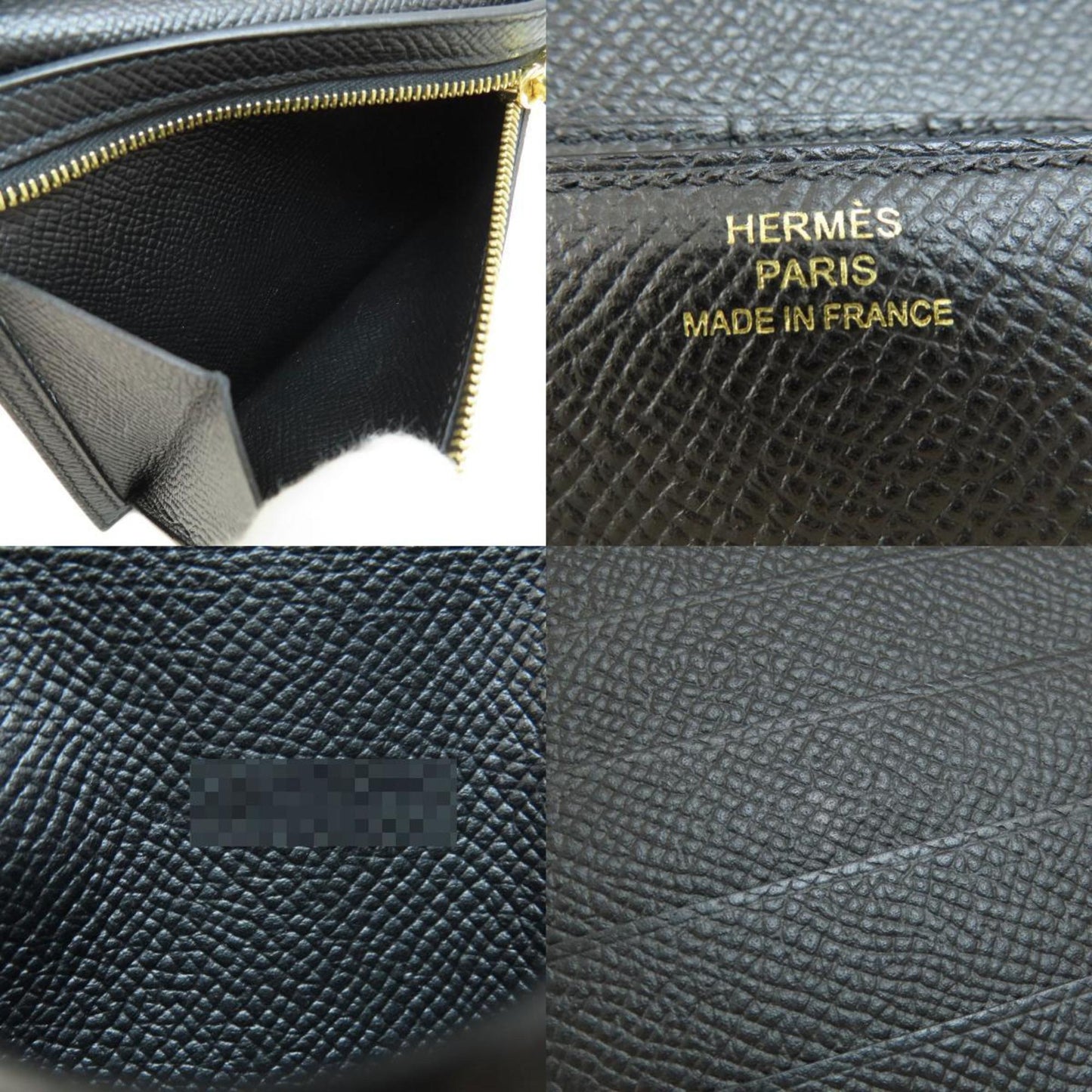 Hermès Clic 12 Black Leather Wallet Accessories