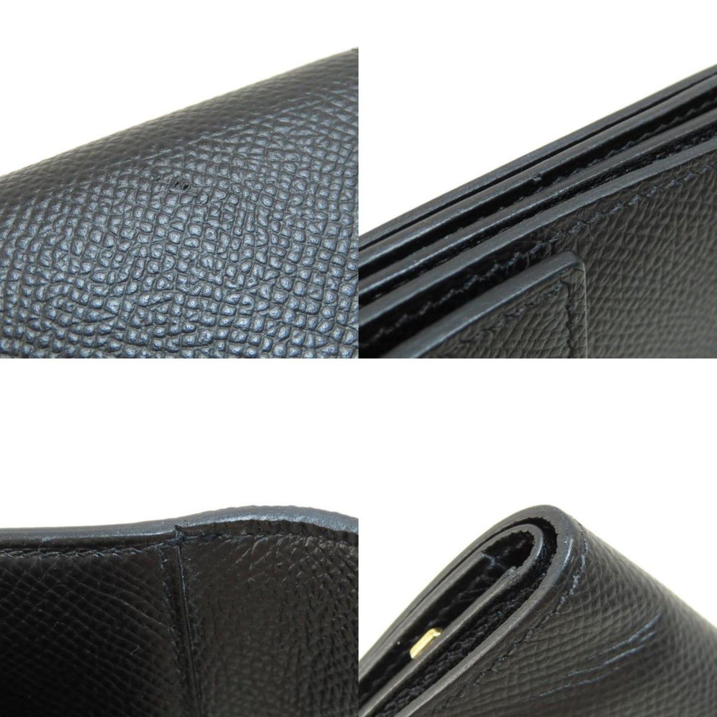 Hermès Clic 12 Black Leather Wallet Accessories