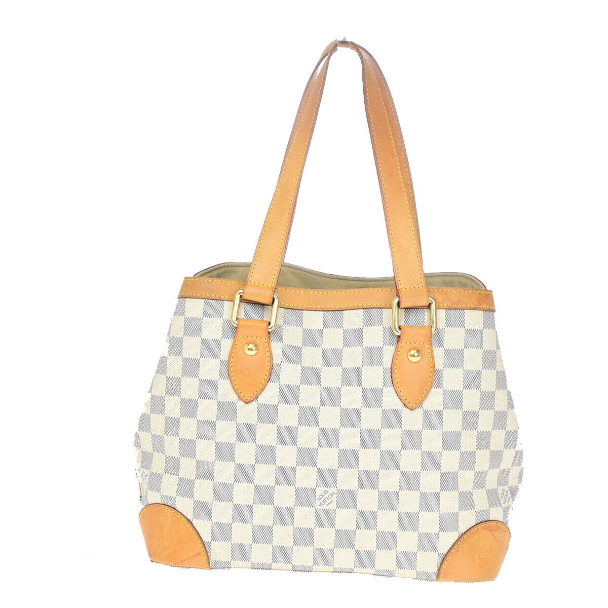 Louis Vuitton Hampstead White Canvas Hand Bag