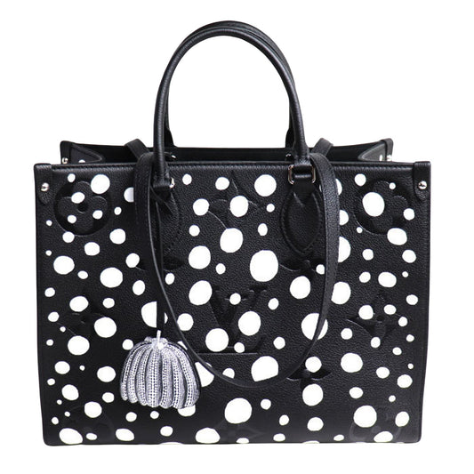 Louis Vuitton On The Go Black Leather Tote Bag