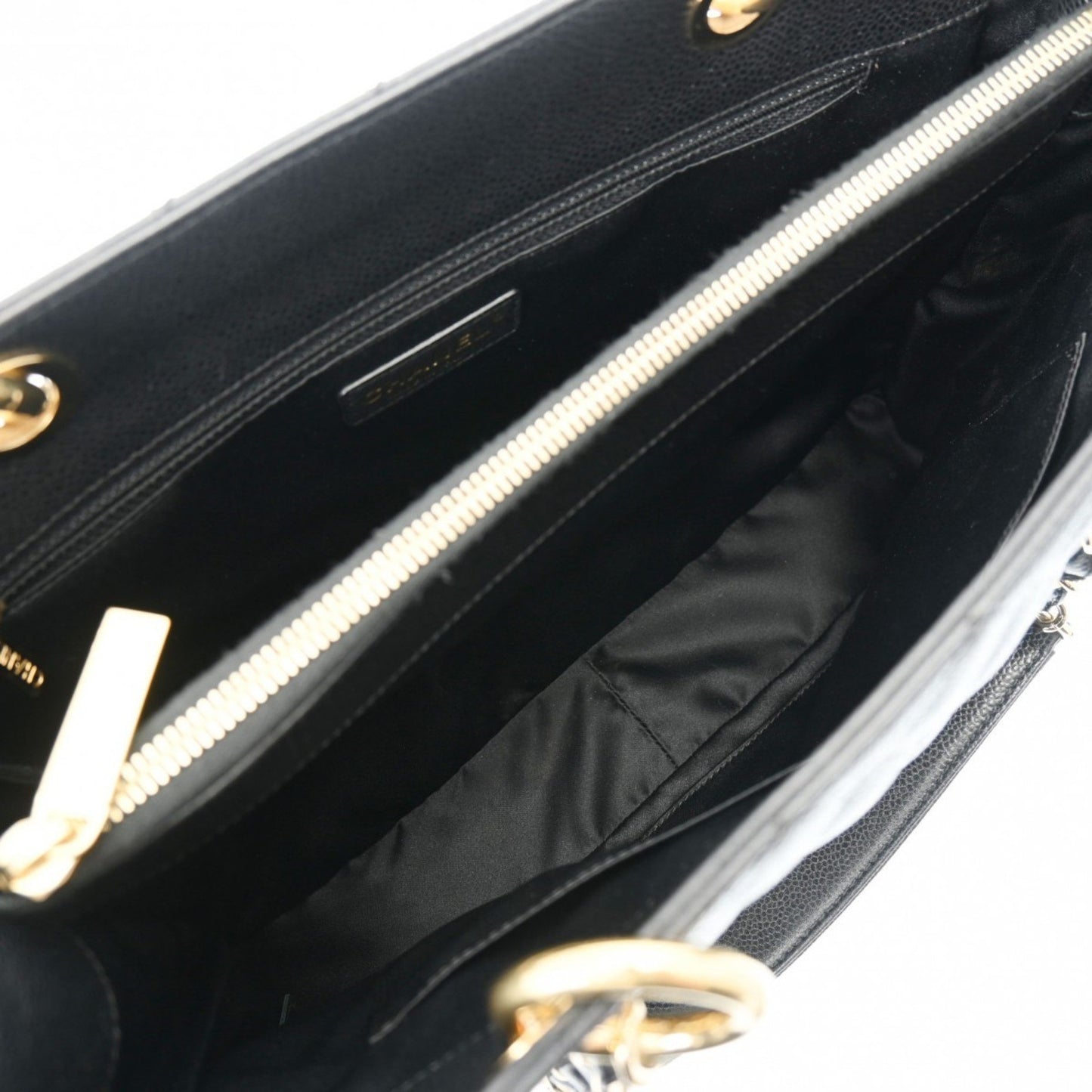 Chanel Grand Shopping Black Leather Tote Bag