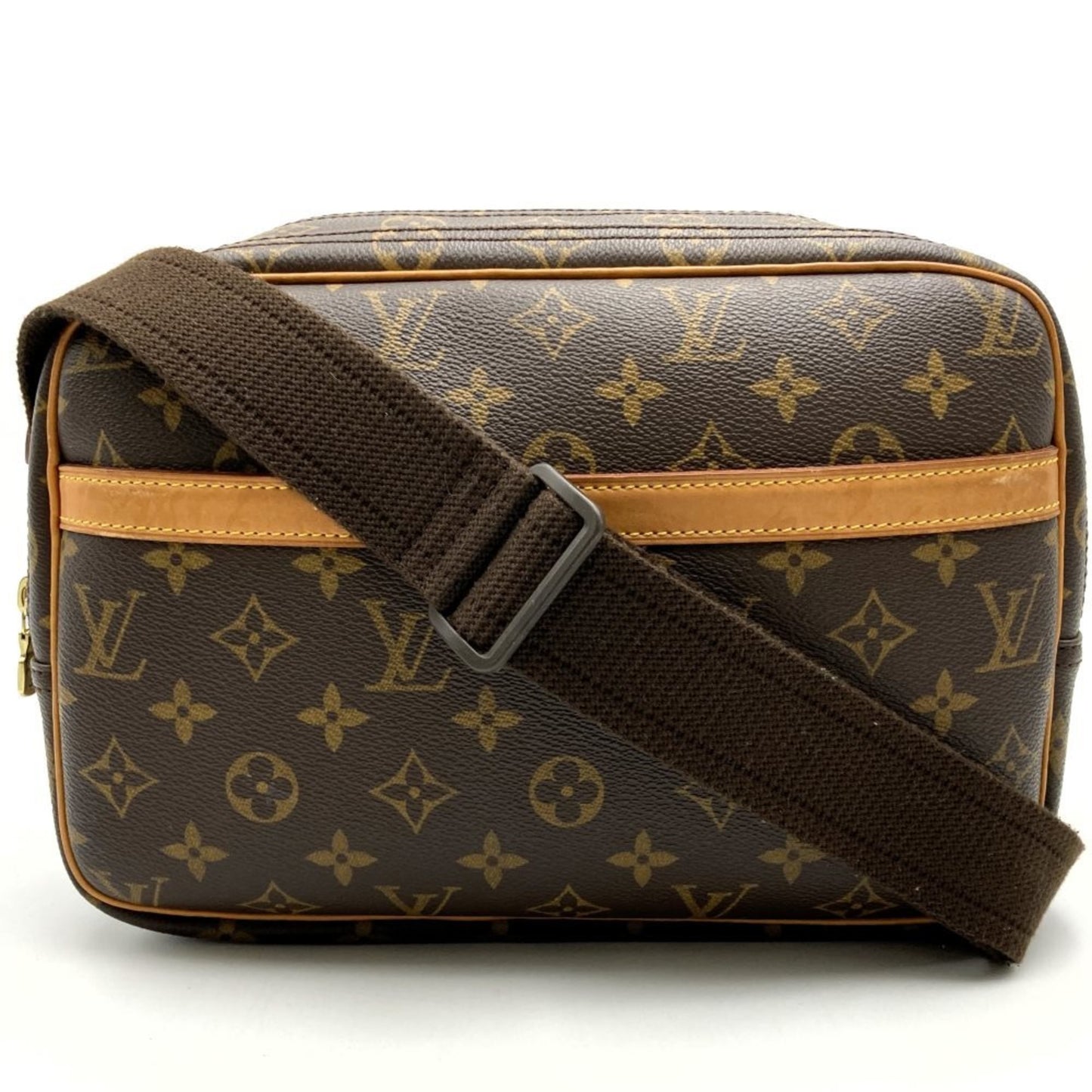 Louis Vuitton Reporter pm Brown Canvas Shoulder Bag