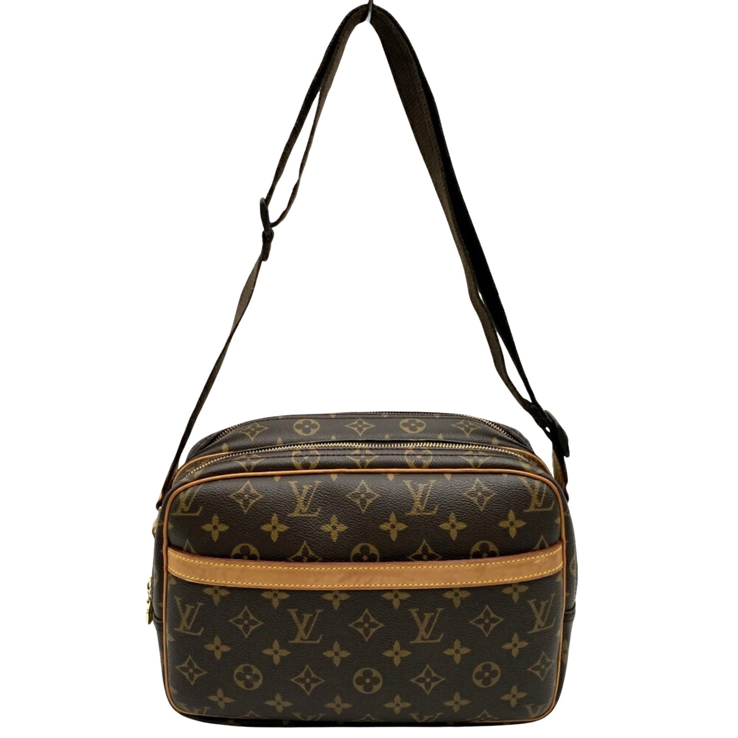 Louis Vuitton Reporter pm Brown Canvas Shoulder Bag