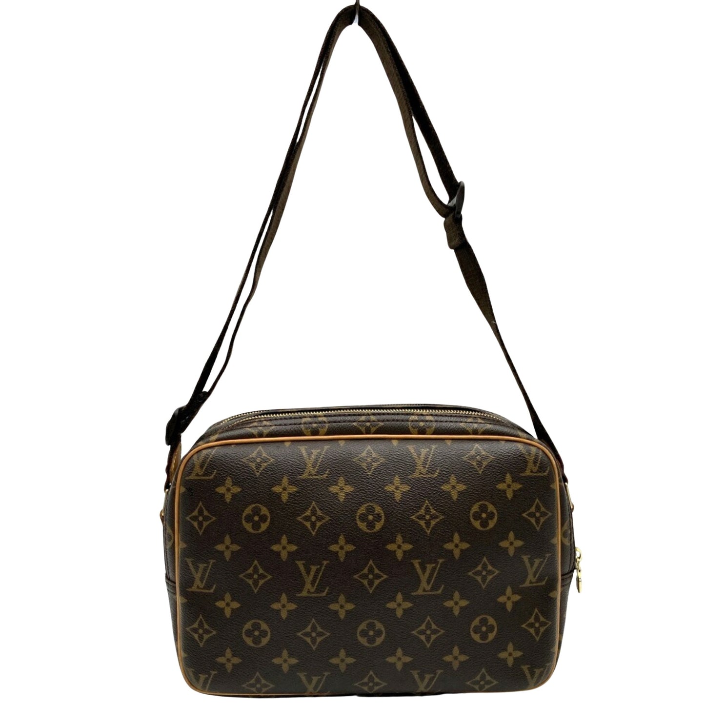 Louis Vuitton Reporter pm Brown Canvas Shoulder Bag