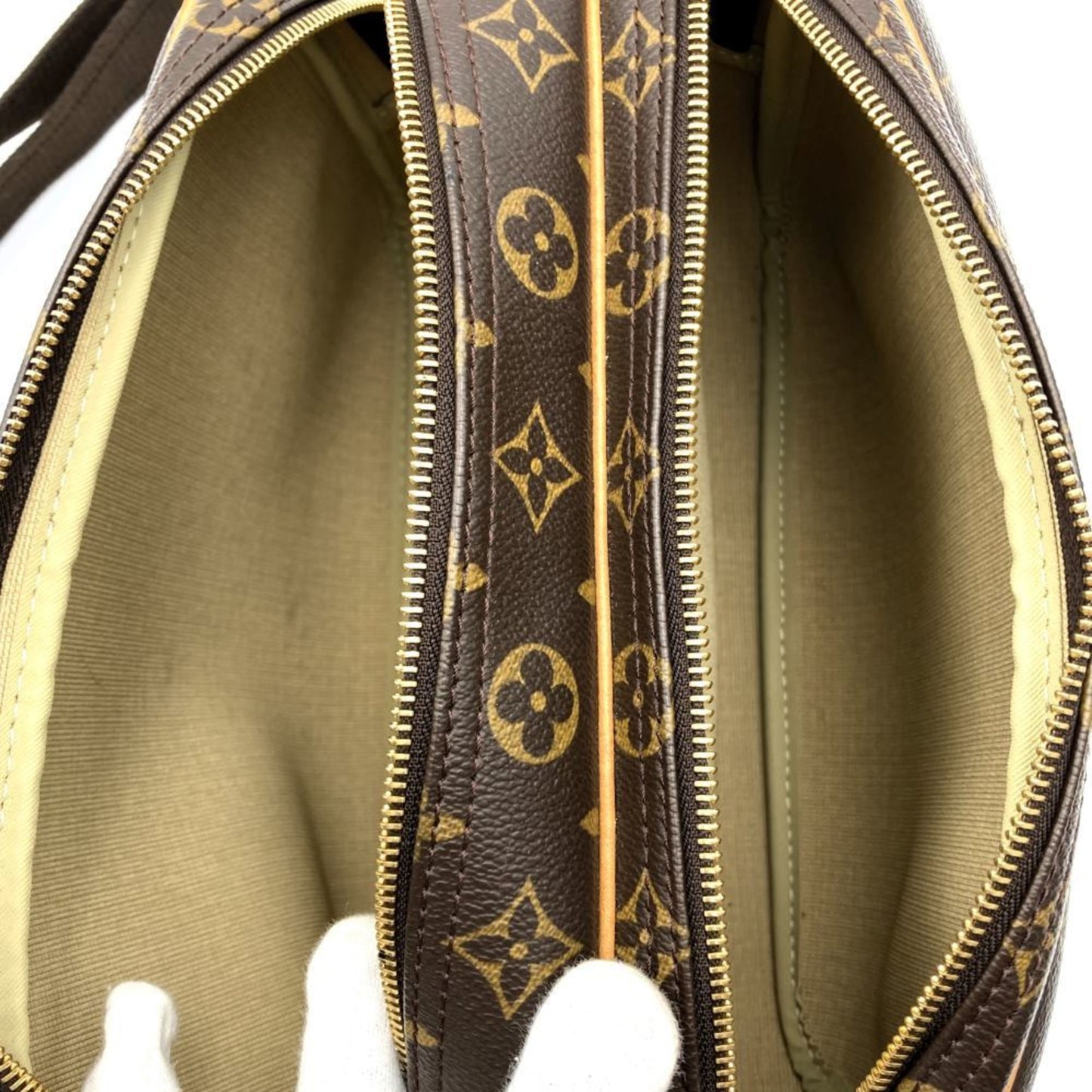 Louis Vuitton Reporter pm Brown Canvas Shoulder Bag