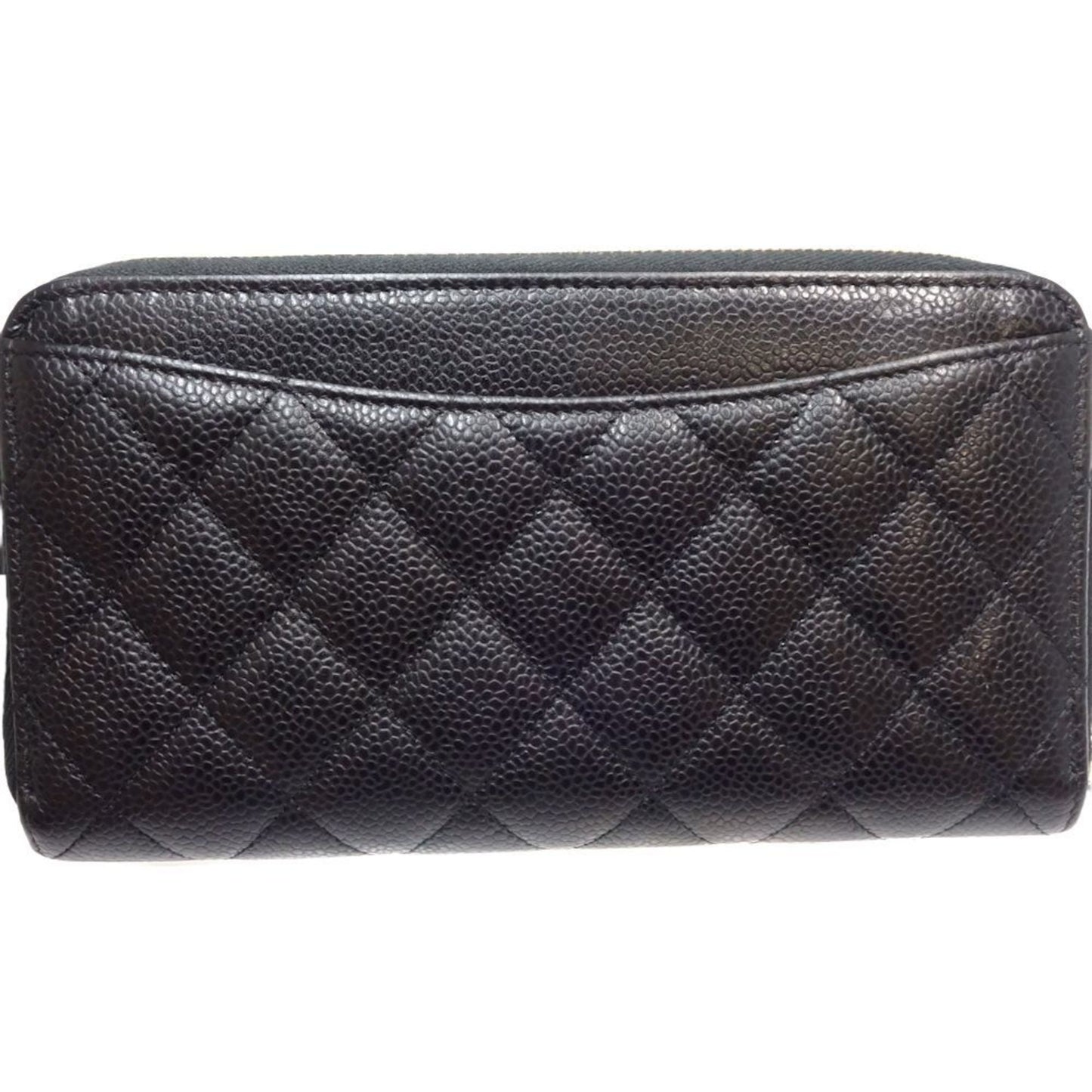 Chanel Matelassé Black Leather Wallet Accessories