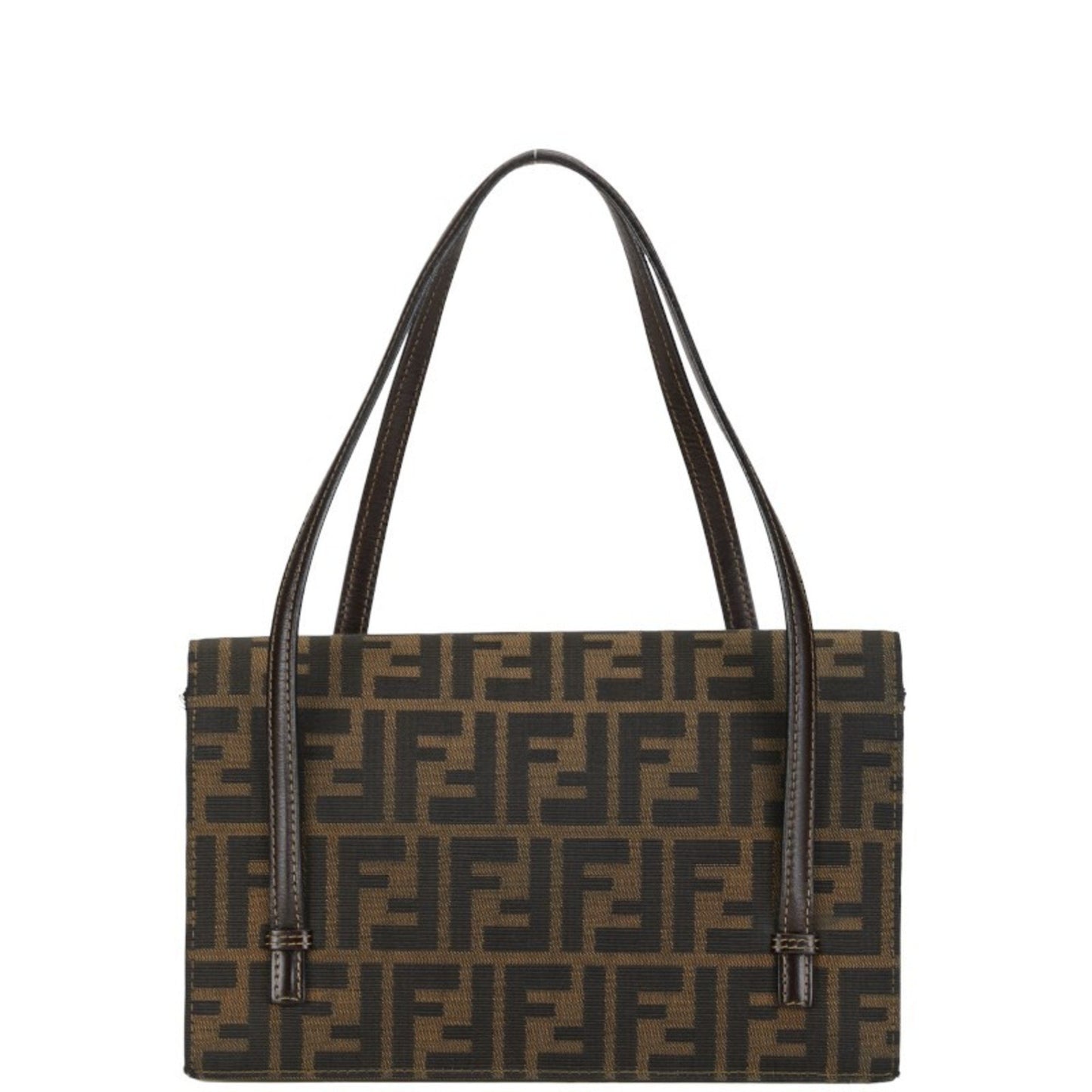 Fendi Zucca Brown Canvas Hand Bag