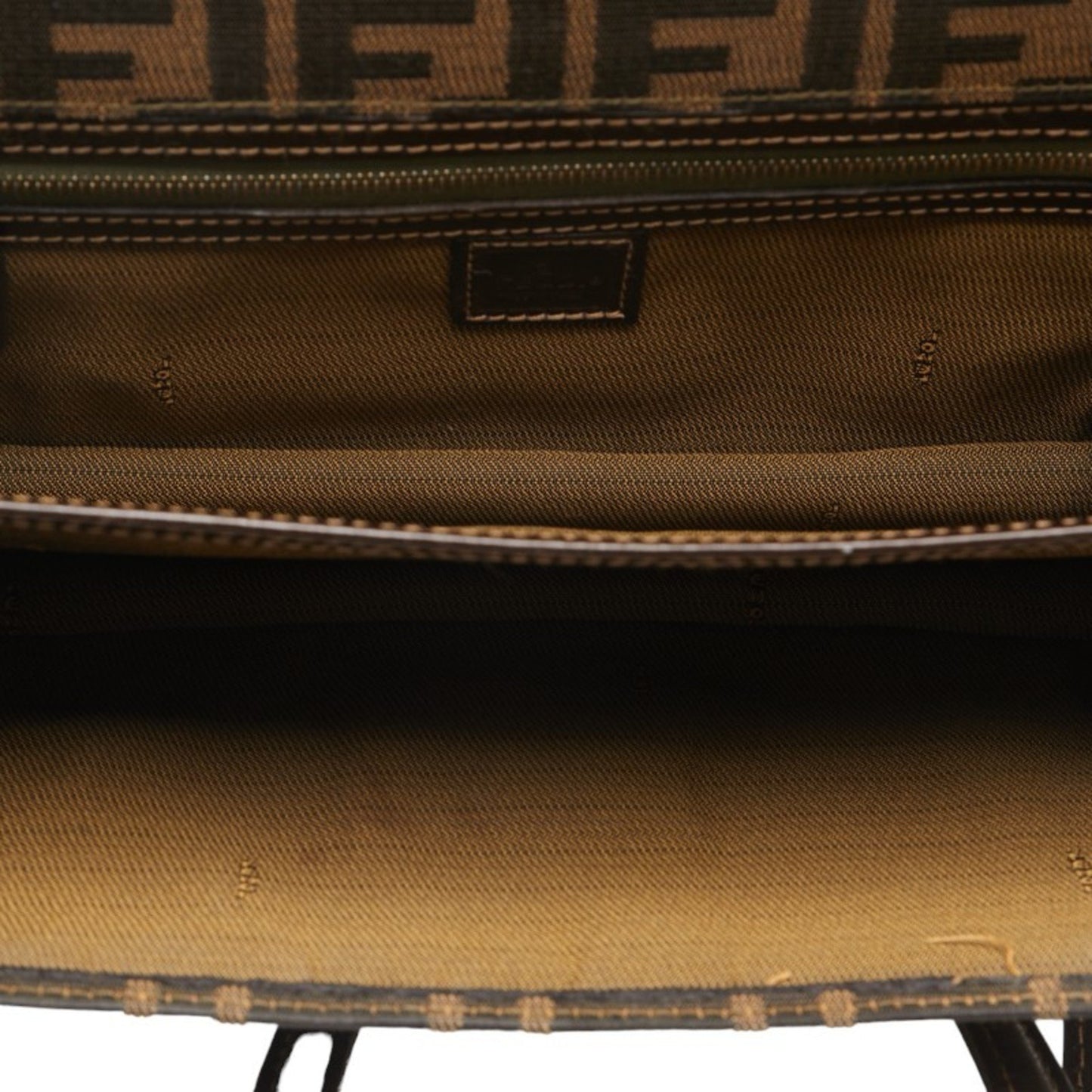 Fendi Zucca Brown Canvas Hand Bag