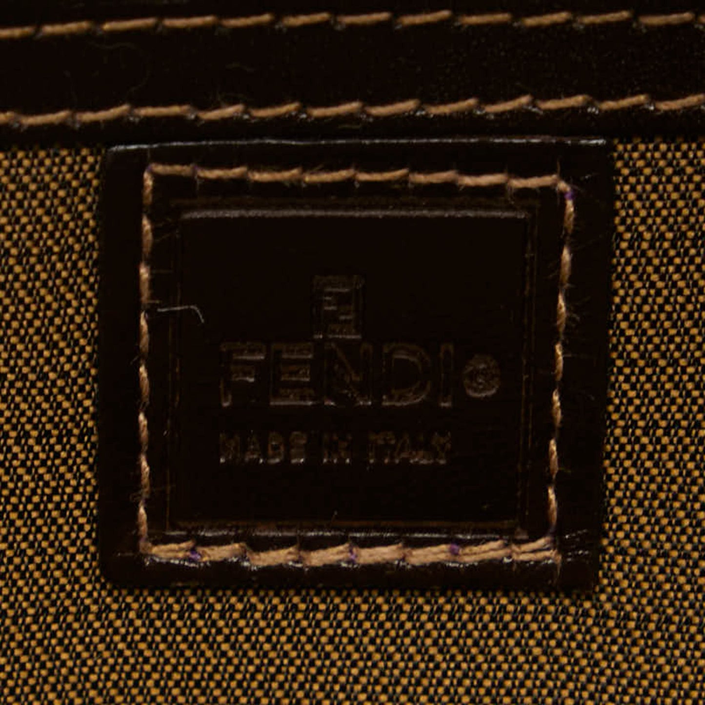 Fendi Zucca Brown Canvas Hand Bag