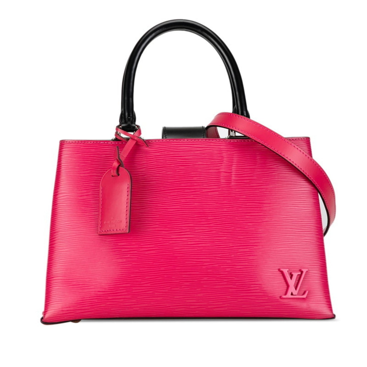 Louis Vuitton Kleber Pink Leather Hand Bag