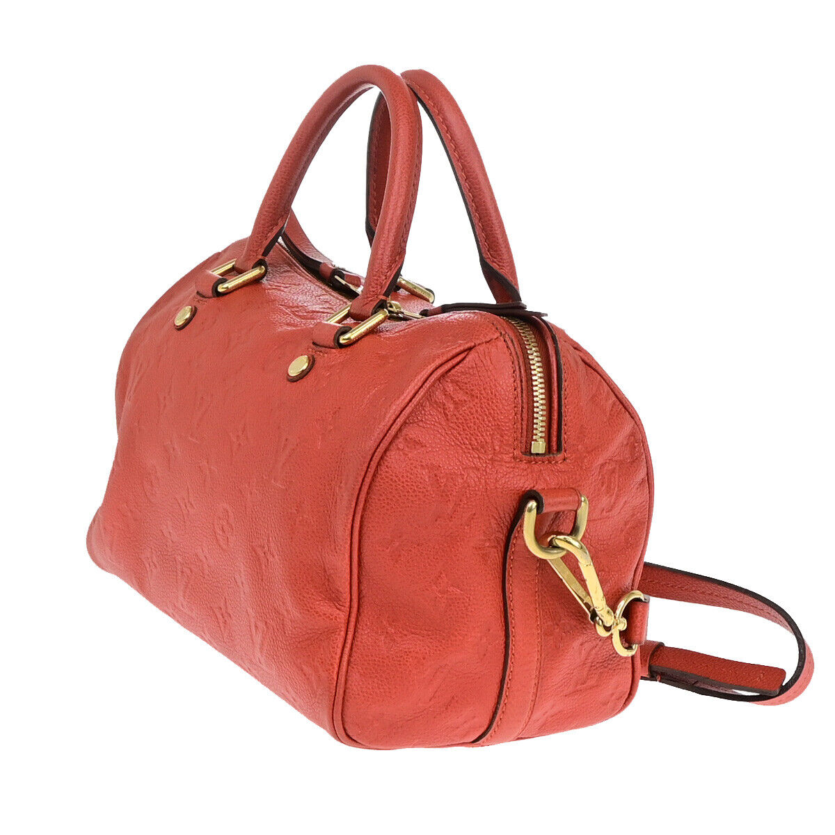 Louis Vuitton Speedy bandoulière 25 Red Leather Hand Bag