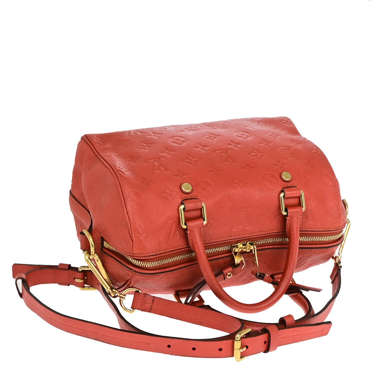 Louis Vuitton Speedy bandoulière 25 Red Leather Hand Bag