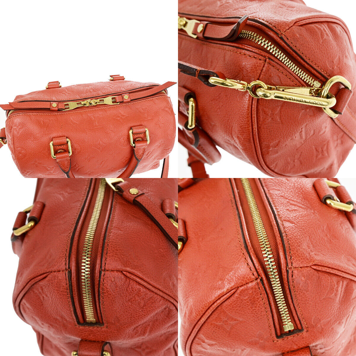 Louis Vuitton Speedy bandoulière 25 Red Leather Hand Bag