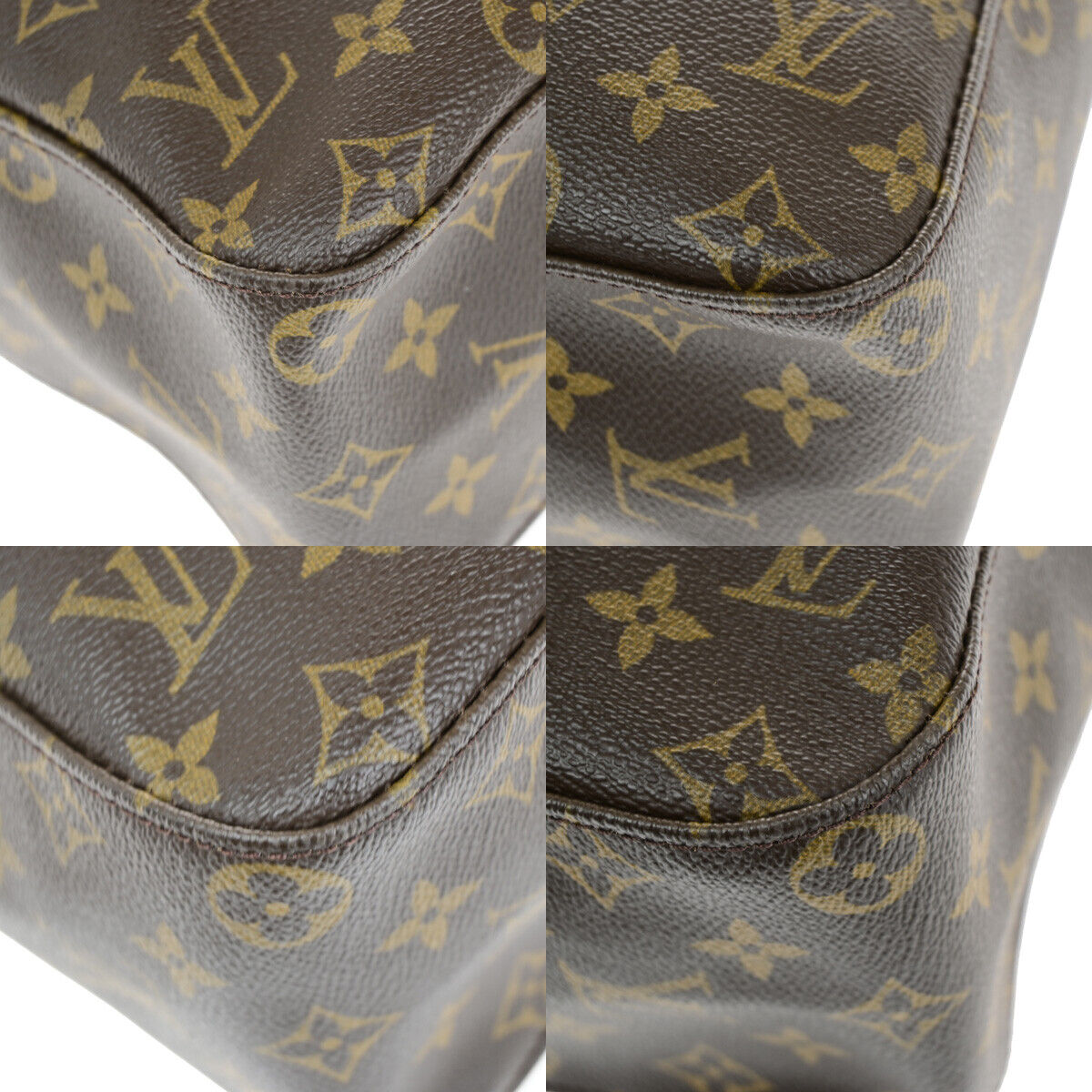 Louis Vuitton Looping GM Brown Canvas Shoulder Bag