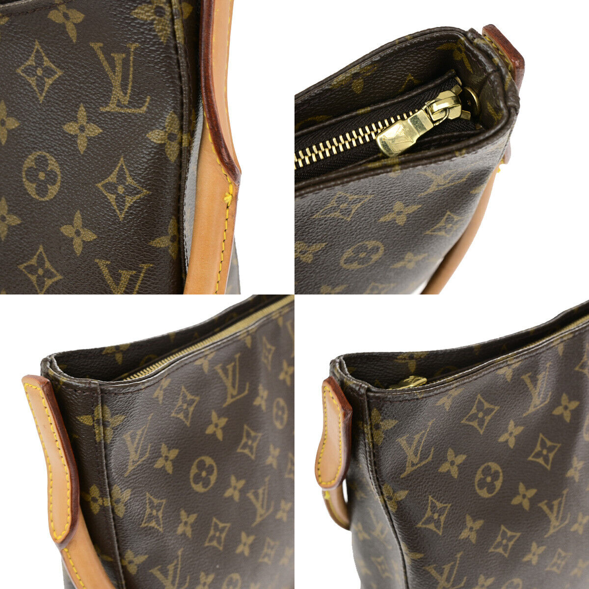 Louis Vuitton Looping GM Brown Canvas Shoulder Bag