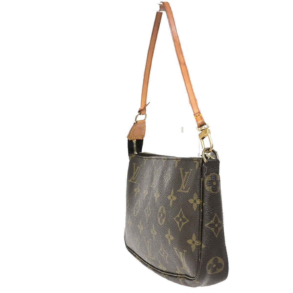 Louis Vuitton Pochette accessoires Brown Canvas Clutch Bag